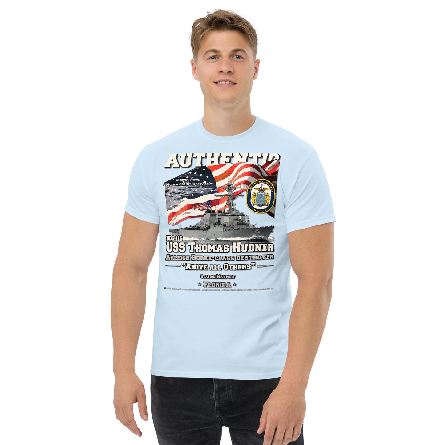 USS THOMAS HUDNER DDG-116 Destroyer t-shirt