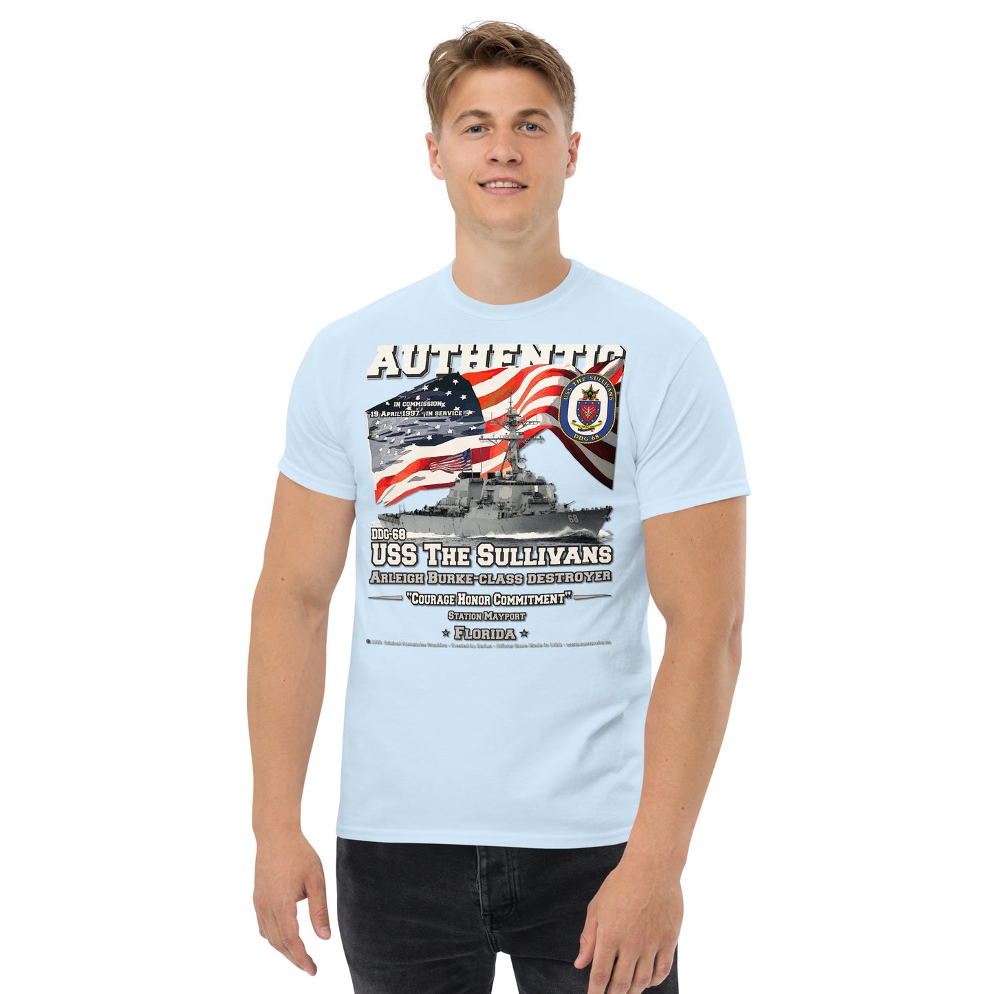 USS THE SULLIVANS DDG-68 Destroyer t-shirt