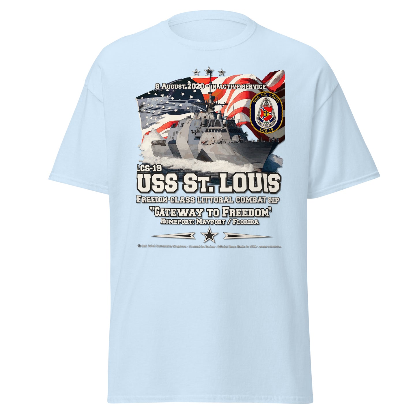 USS ST. LOUIS LCS-19 Littoral Combat Ship t-shirt