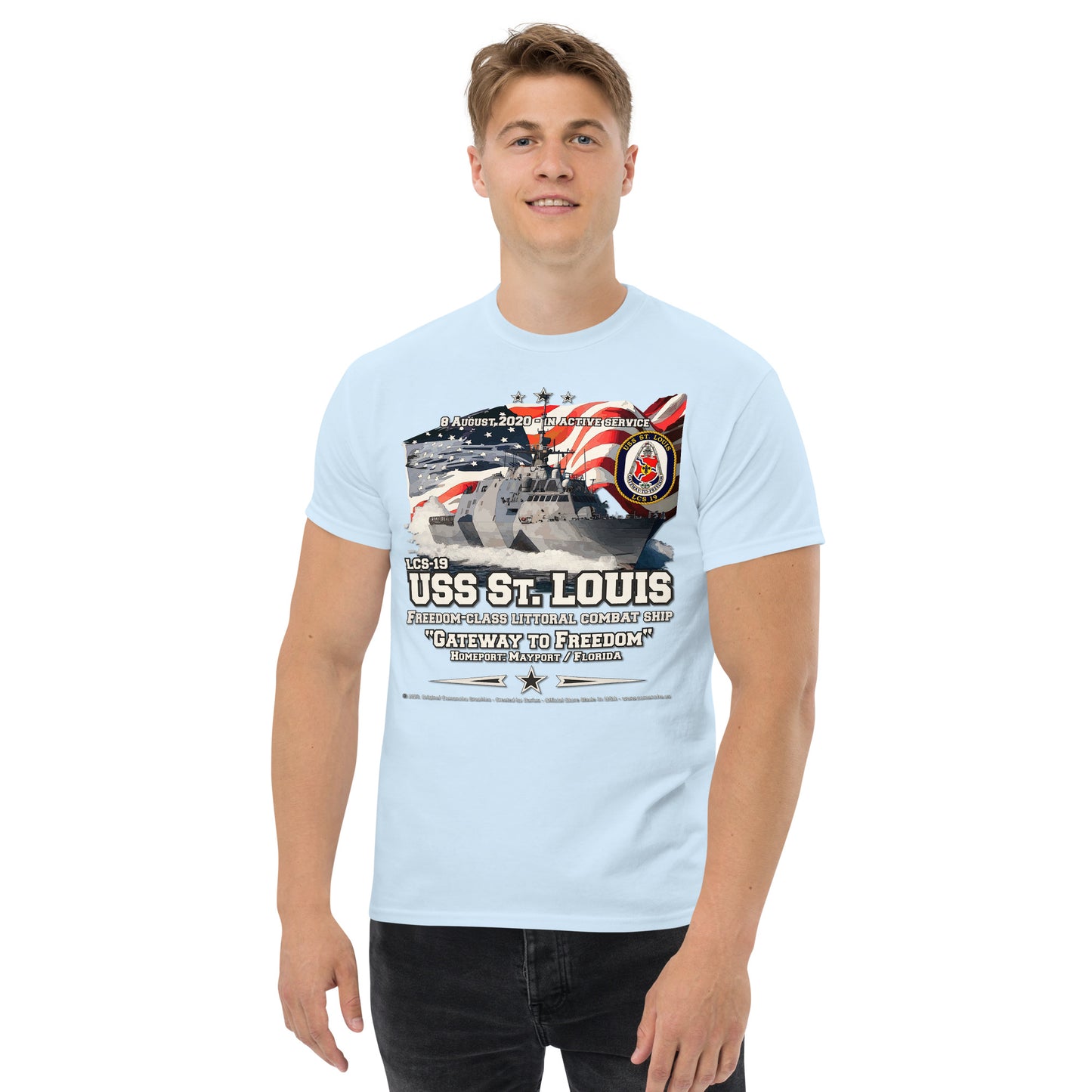 USS ST. LOUIS LCS-19 Littoral Combat Ship t-shirt
