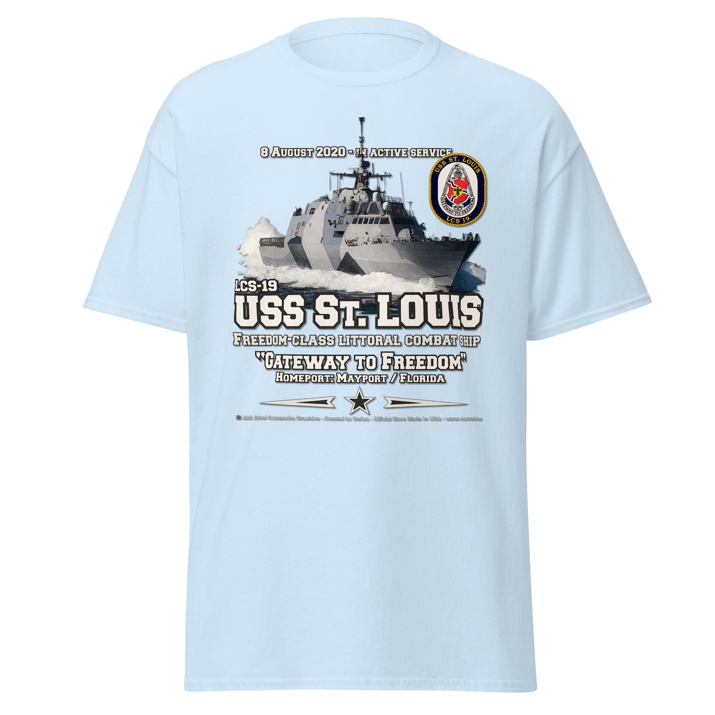 USS ST. LOUIS LCS-19 Littoral Combat Ship t-shirt