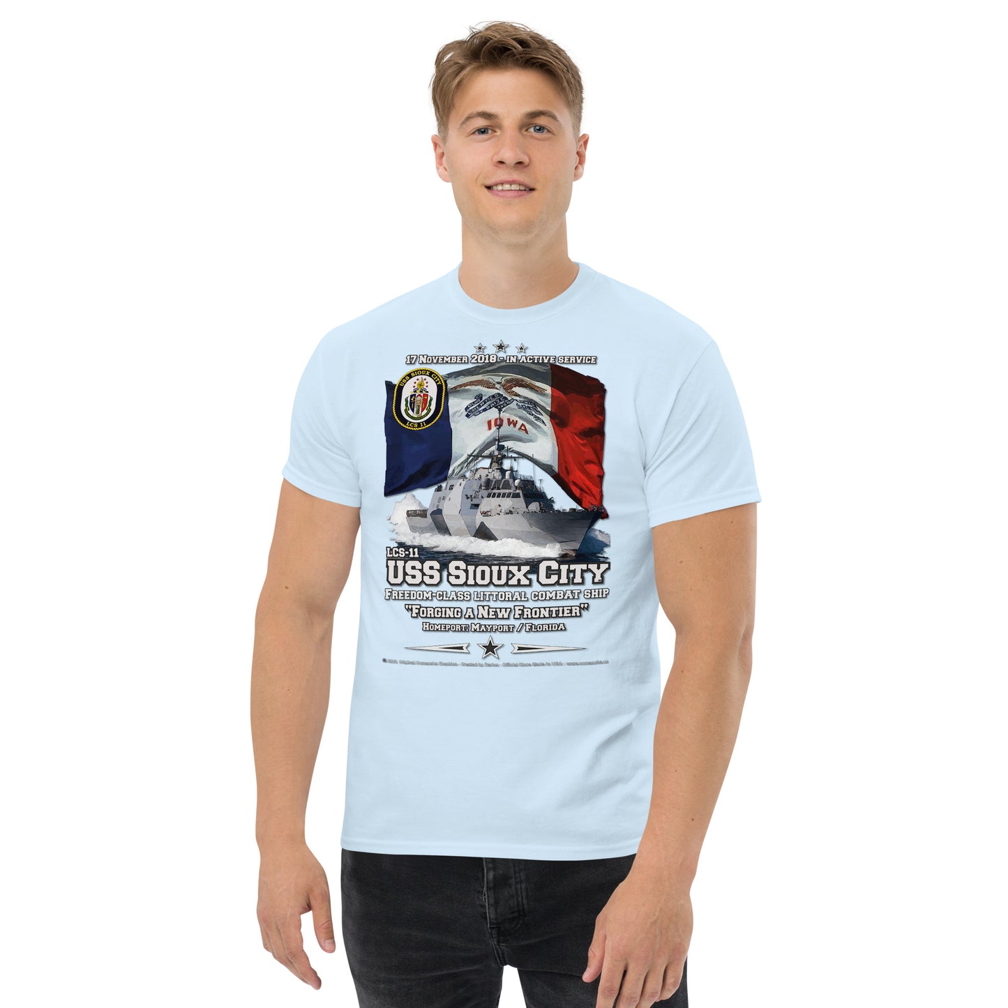 USS SIOUX CITY LCS-11 Littoral Combat Ship t-shirt