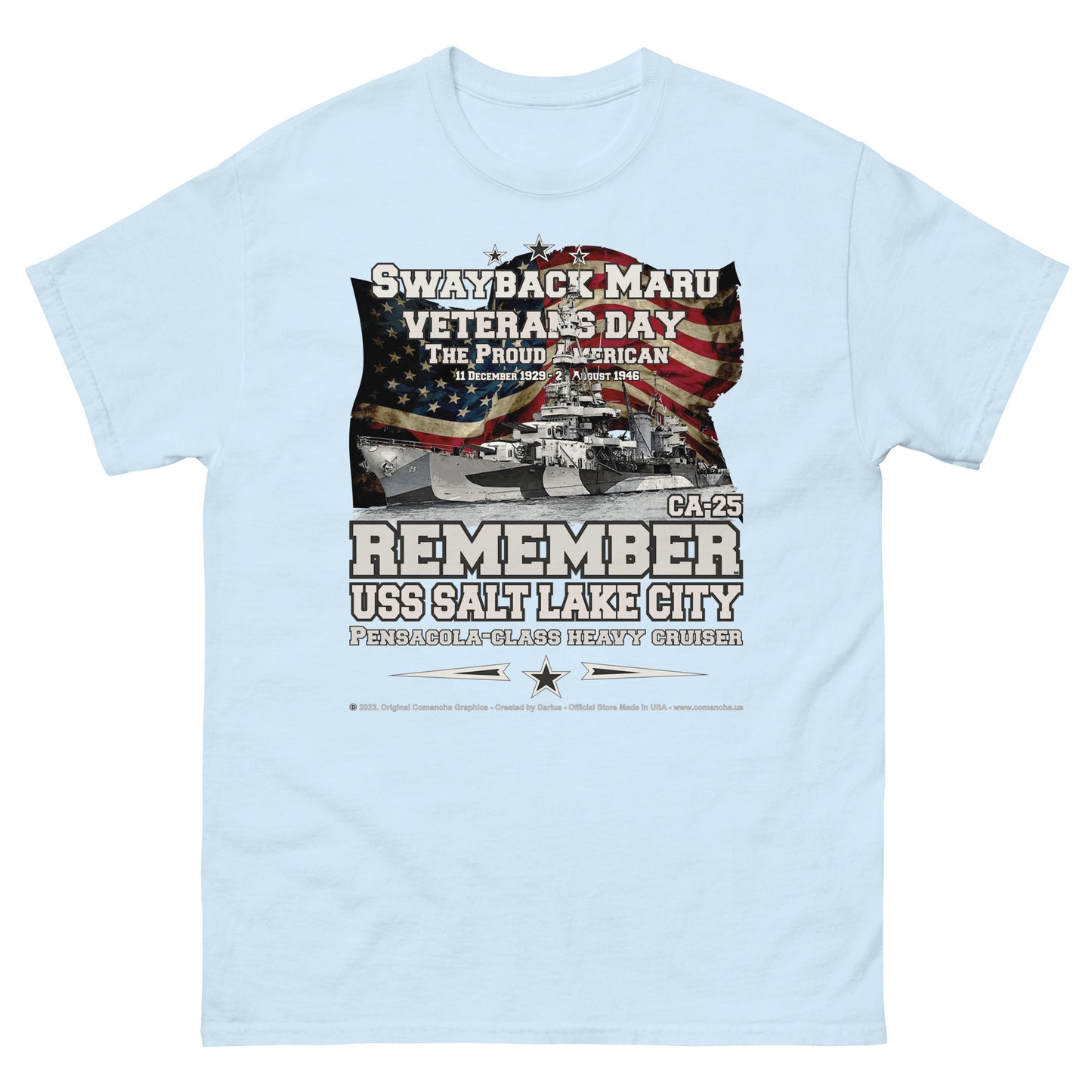 USS SALT LAKE CITY SSN-716 Heavy Cruiser t-shirt