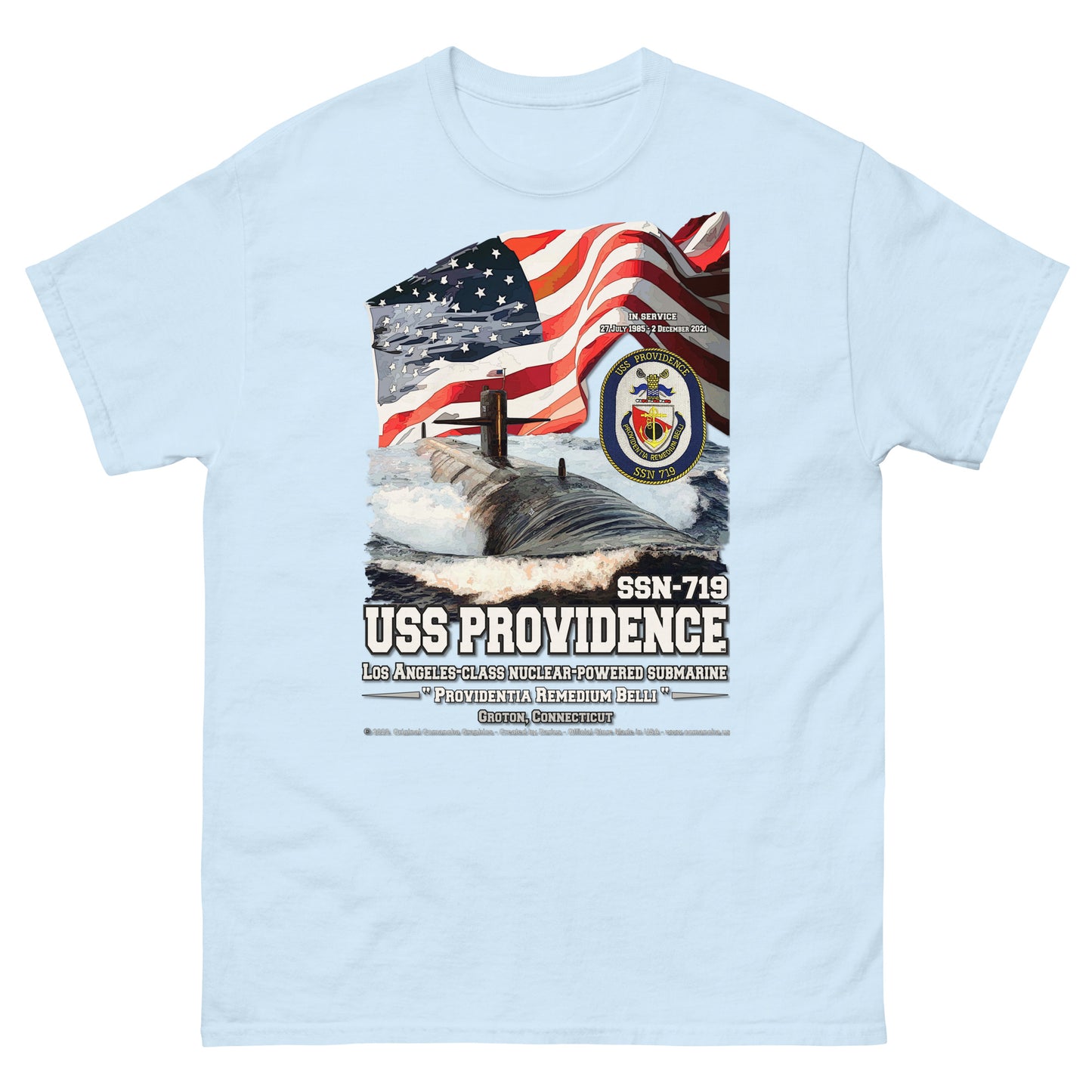 USS PROVIDENCE SSN-719 Submarine T-Shirt