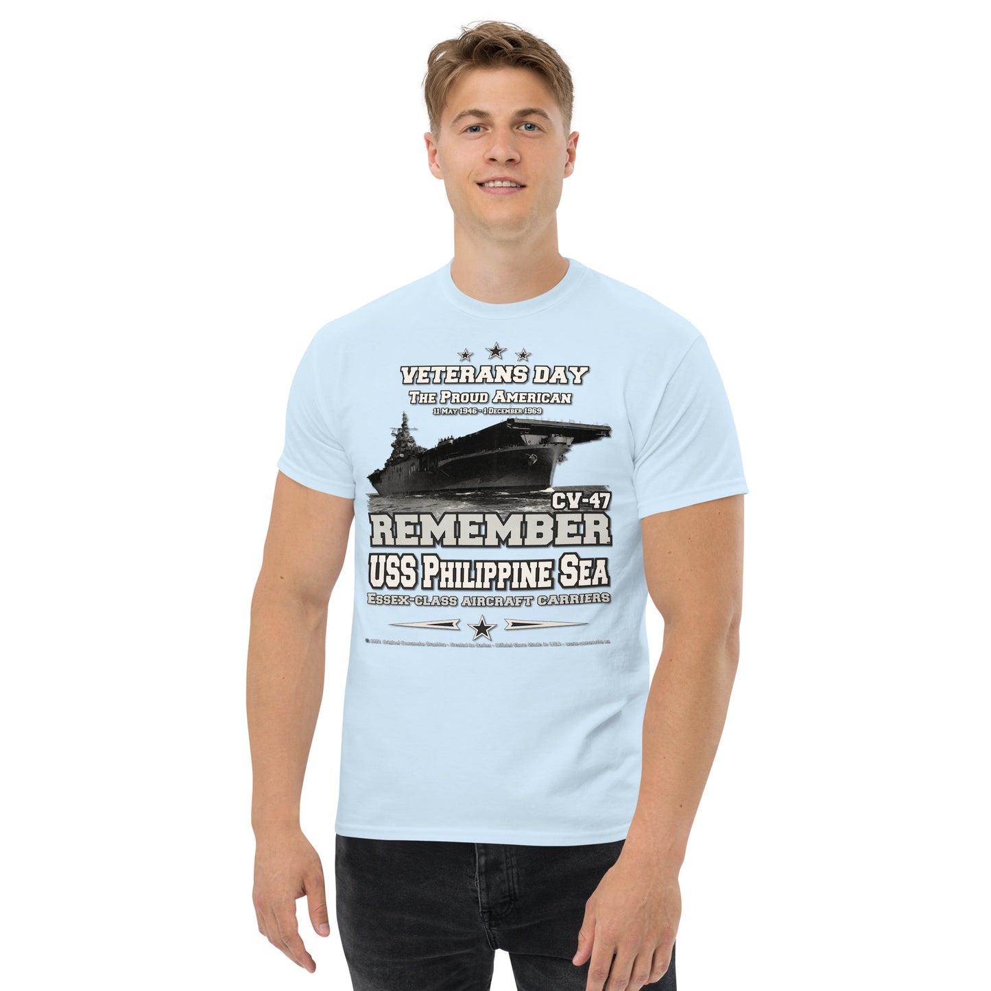 USS PHILIPPINE SEA CV-47 Aircraft Veterans Veterans Classic T-Shirt, Comancha T-shirts