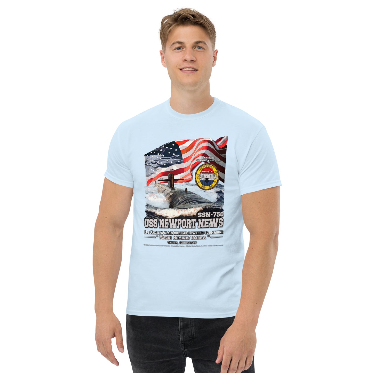 USS NEWPORT NEWS SSN-750 Submarine T-shirt