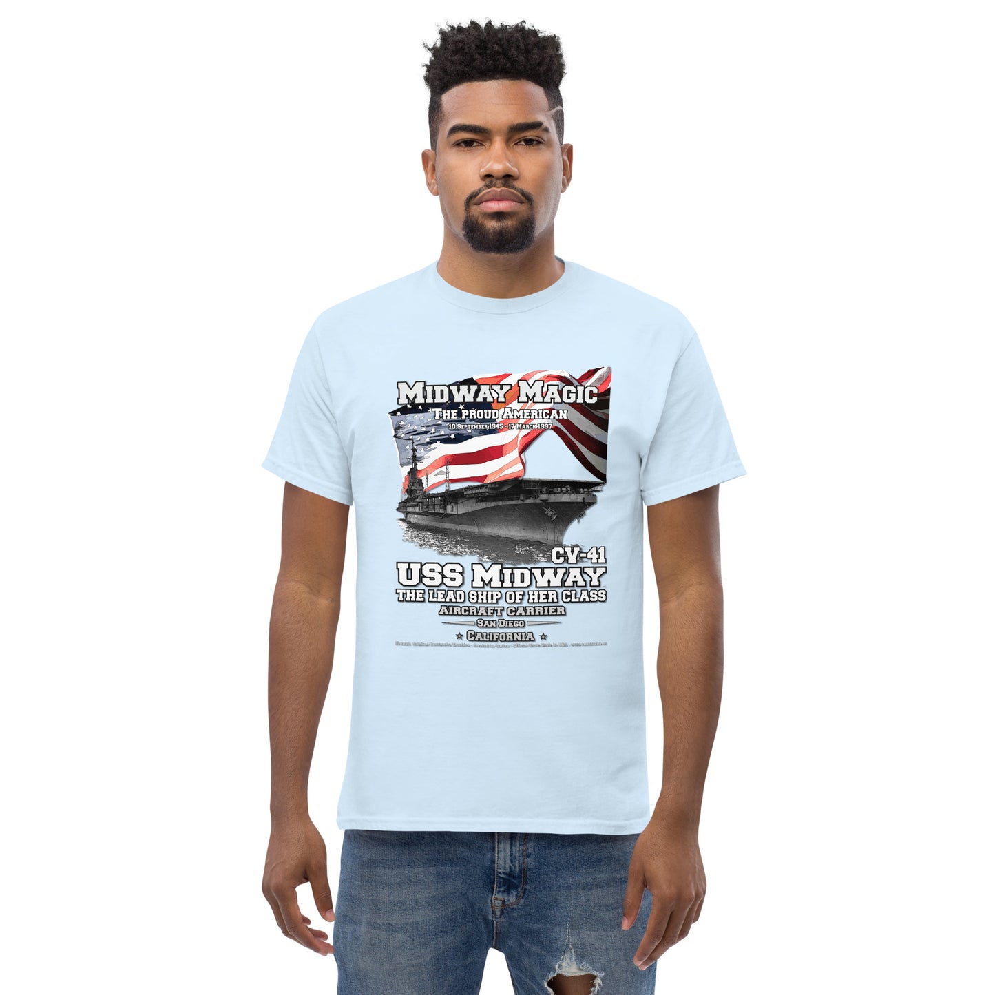 USS MIDWAY CV-41 Aircraft Carrier T-shirt