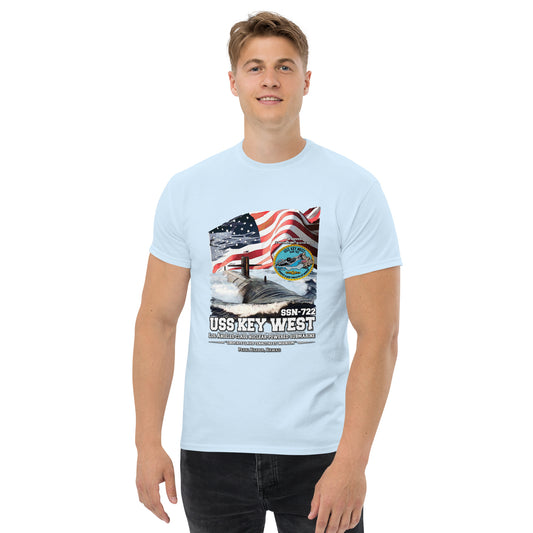 USS KEY WEST SSN-722 Submarine Veterans T-Shirt, Comancha T-Shirts Store,