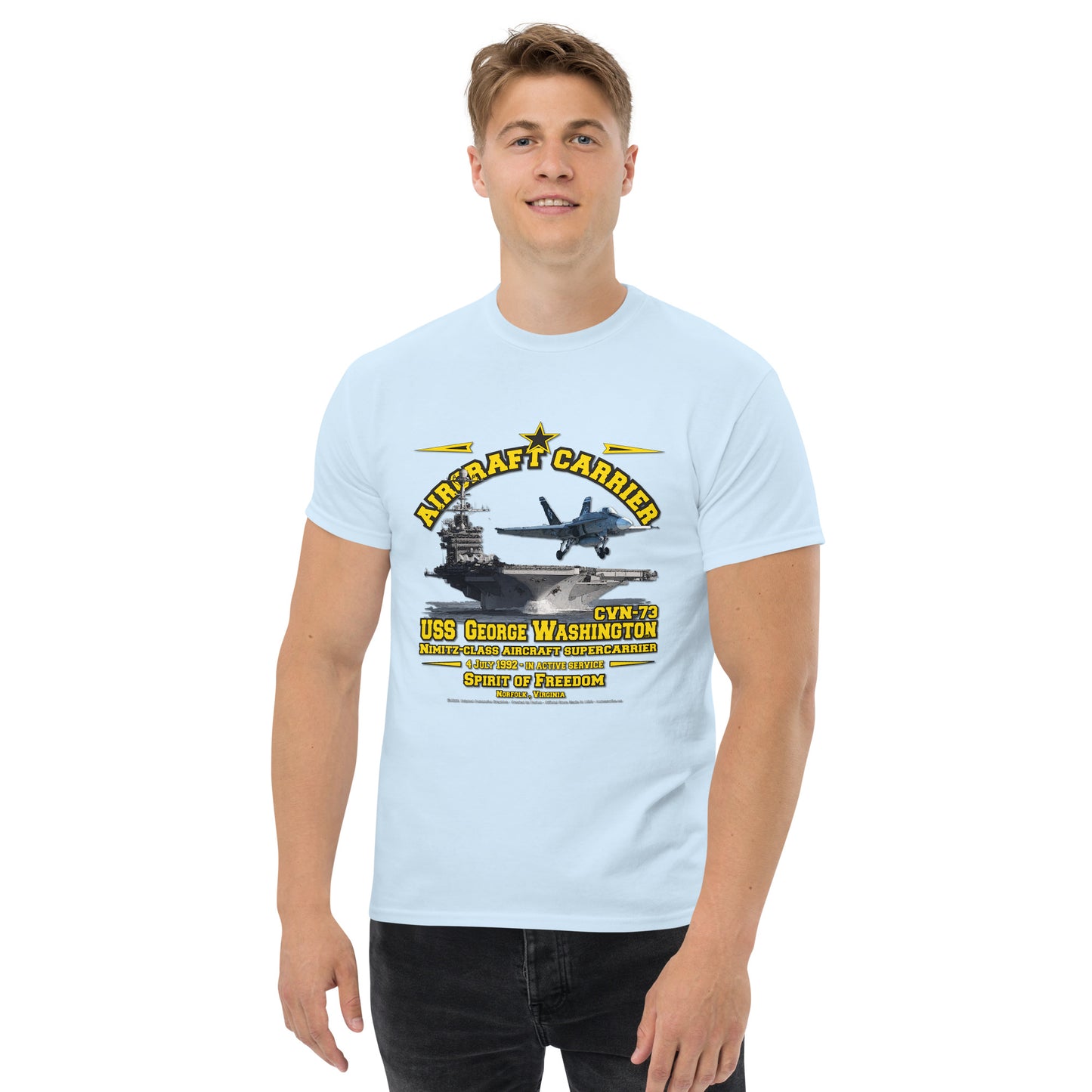 USS GEORGE WASHINGTON CVN-73 Aircraft Carrier Tee,