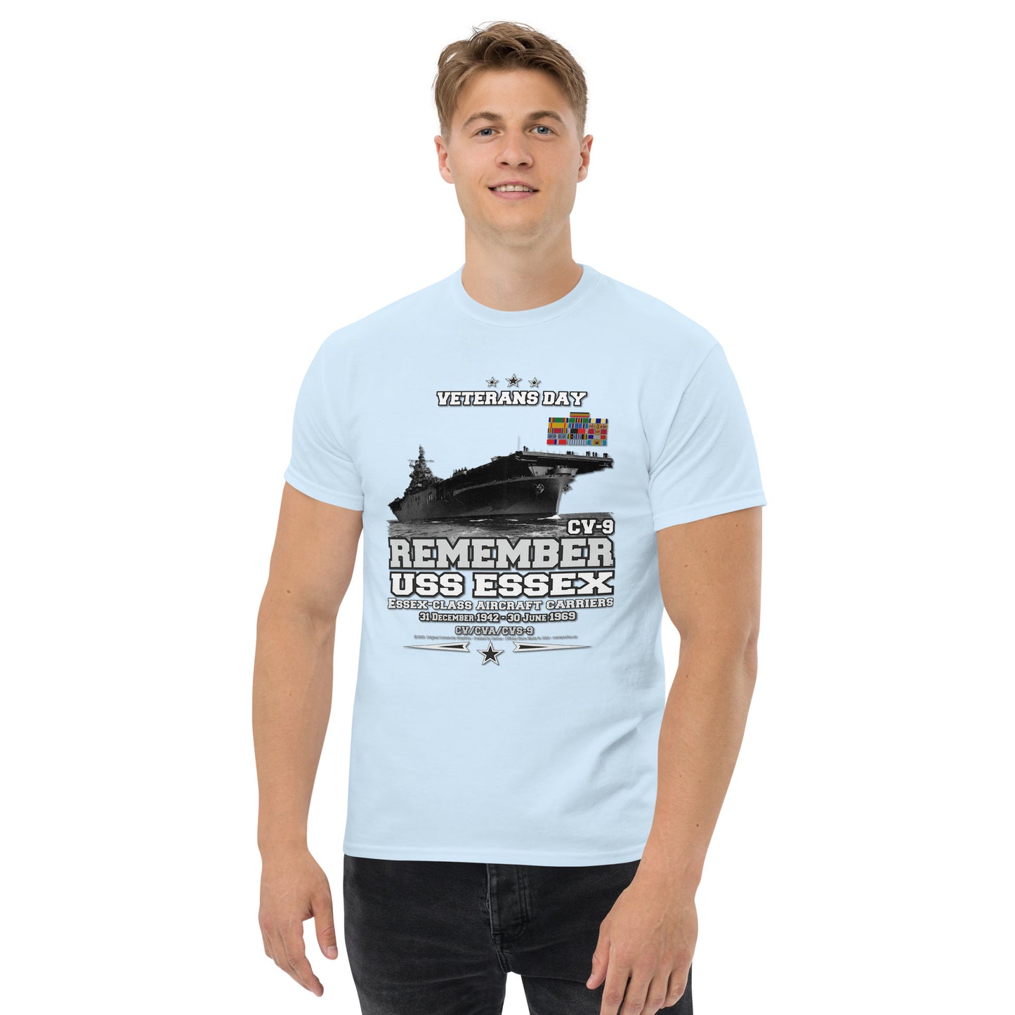 USS ESSEX CV-9 Aircraft Carrier T-shirt