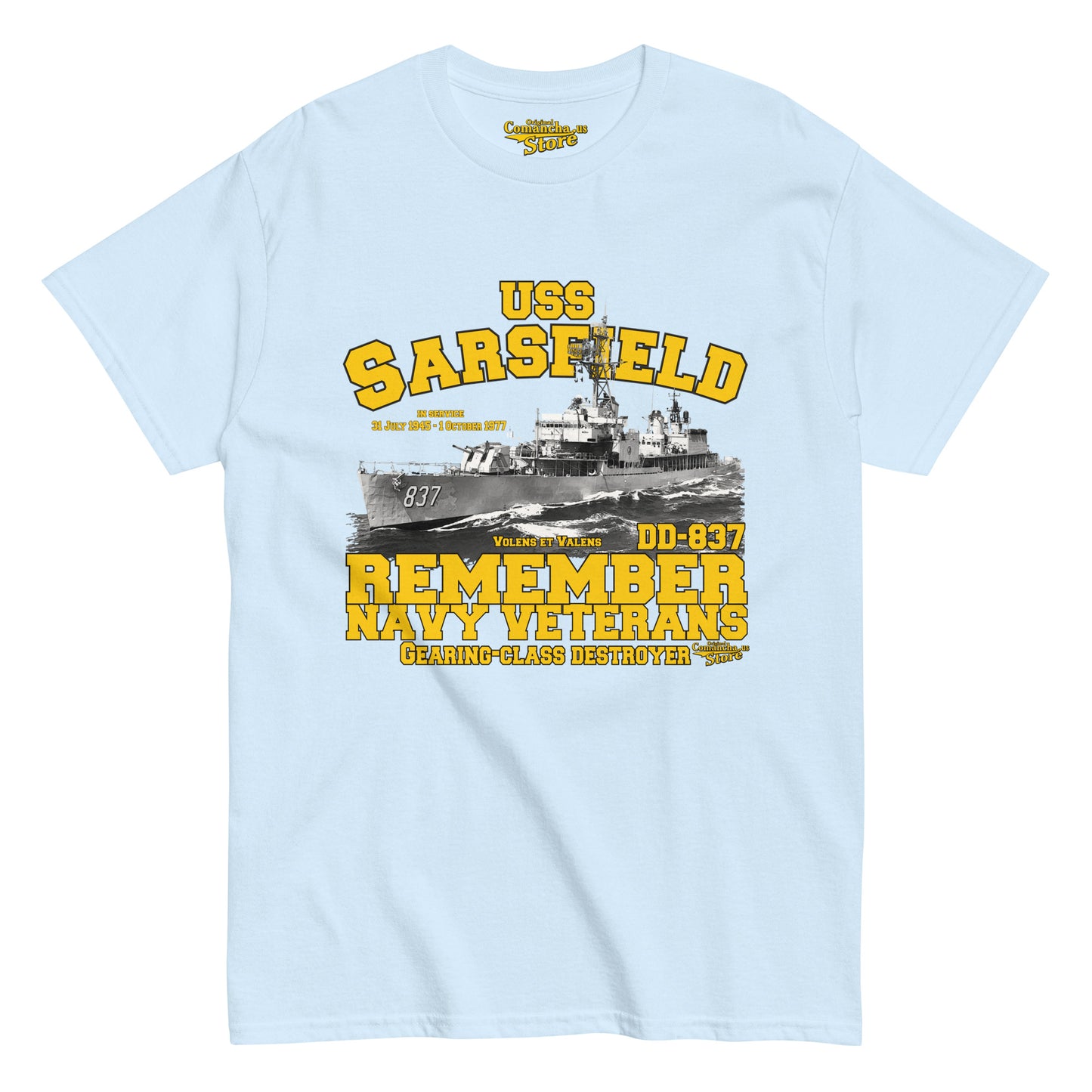 USS Sarsfield DD-837 T-Shirt,