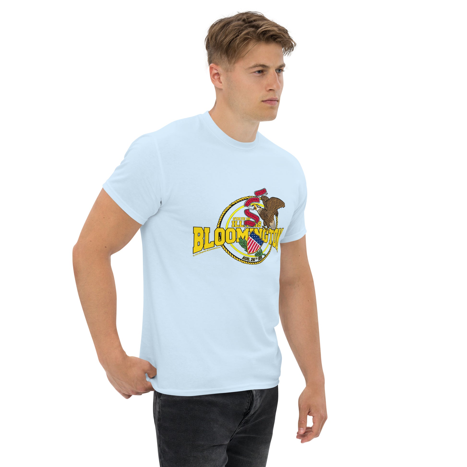 Bloomington t-shirt, Illinois T-shirt, Comancha Graphics,