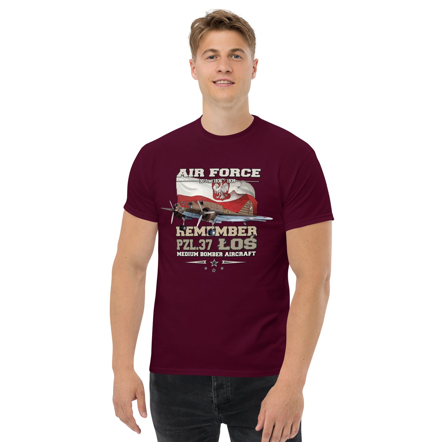 PZL-37 LOS Polish Air Force t-shirt