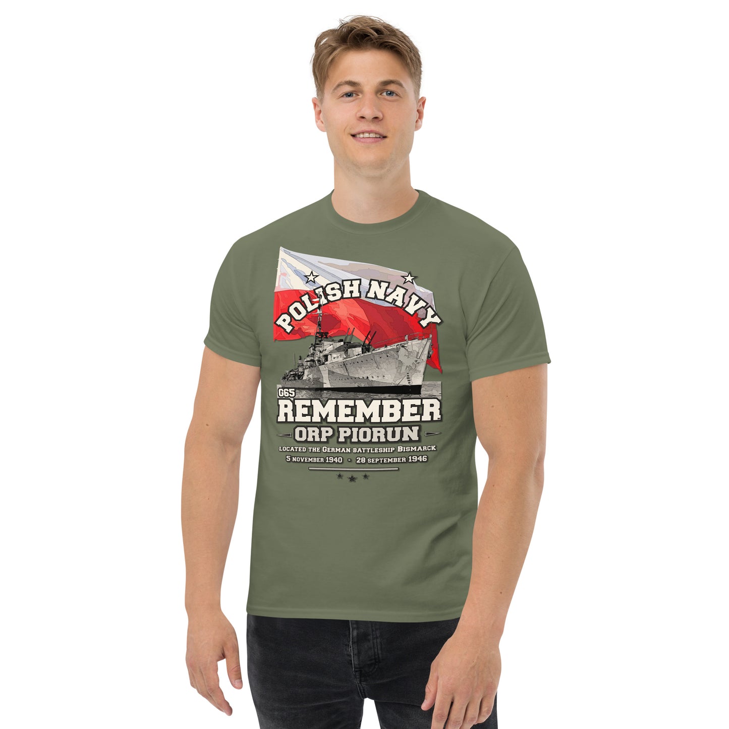 ORP Piorun Polish Navy Destroyer t-shirt