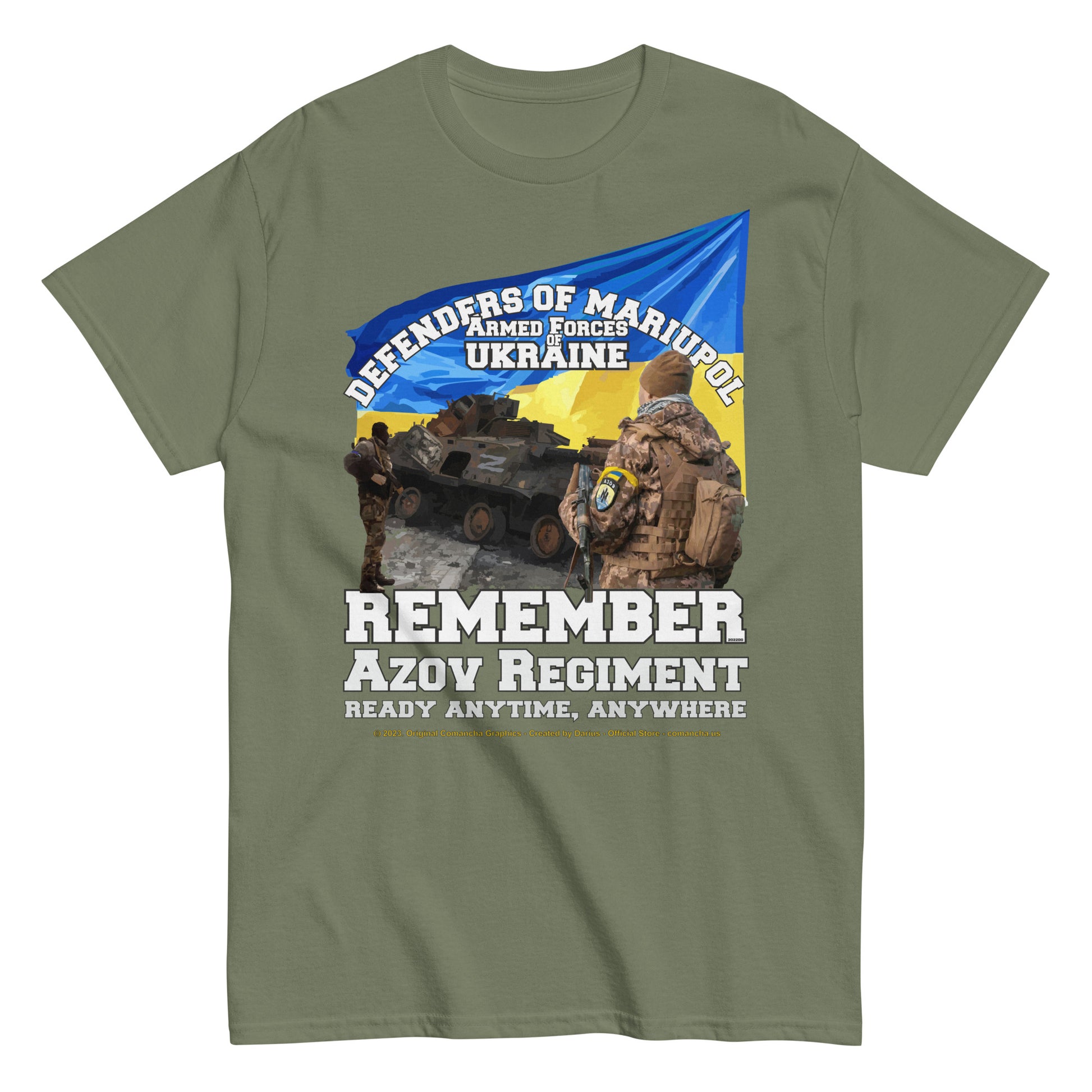 REMEMBER AZOV REGIMENT T-shirt, Comancha T-shirt,