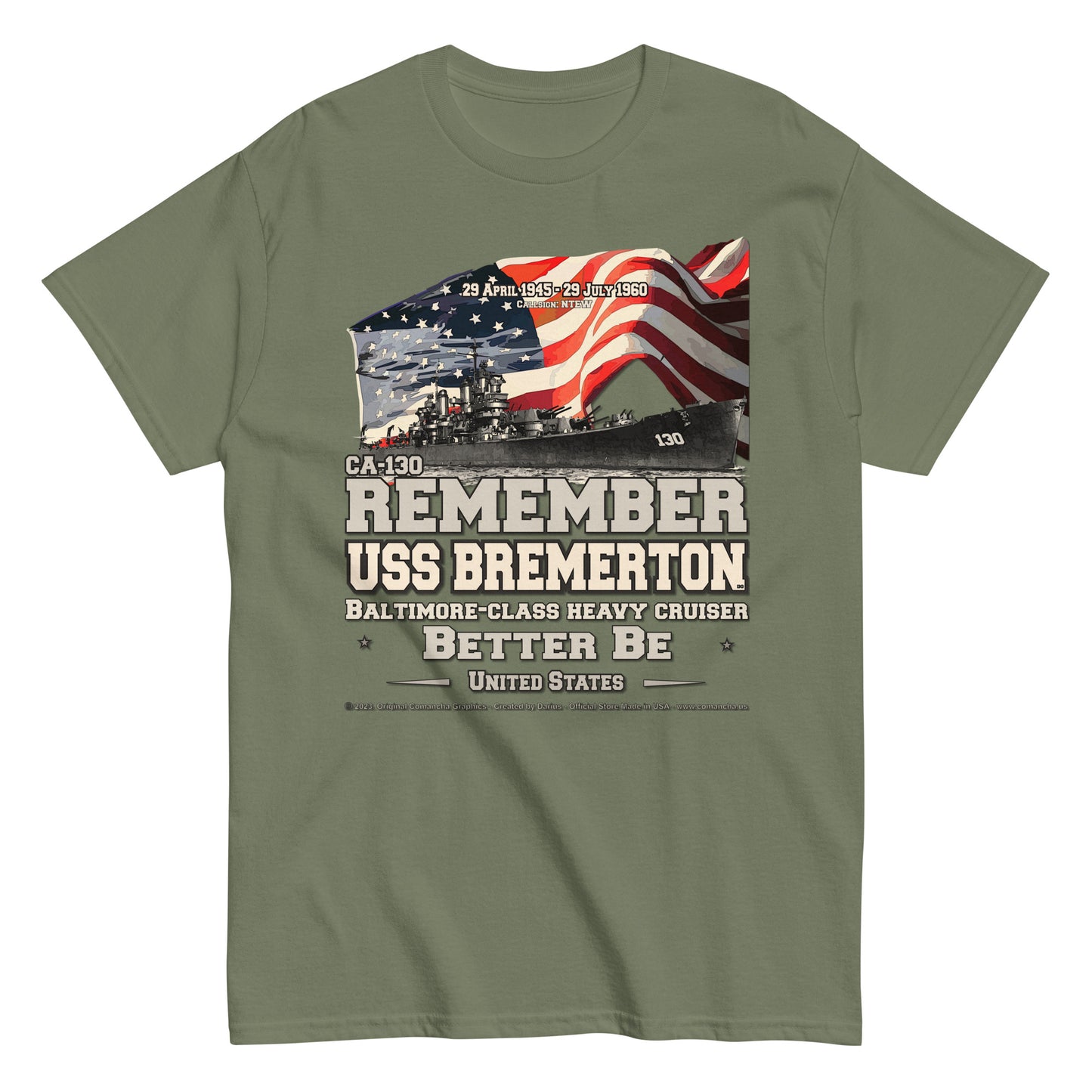USS BREMERTON CA-130 Heavy Cruiser t-shirt