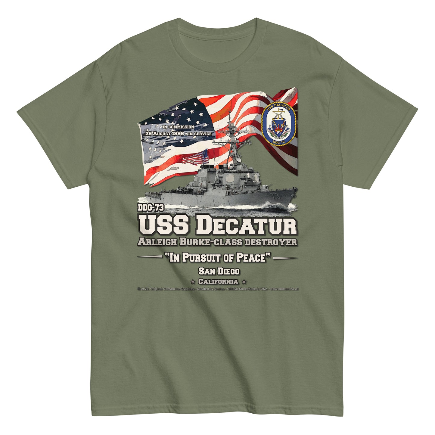 USS DECATUR DDG-73 Destroyer t-shirt