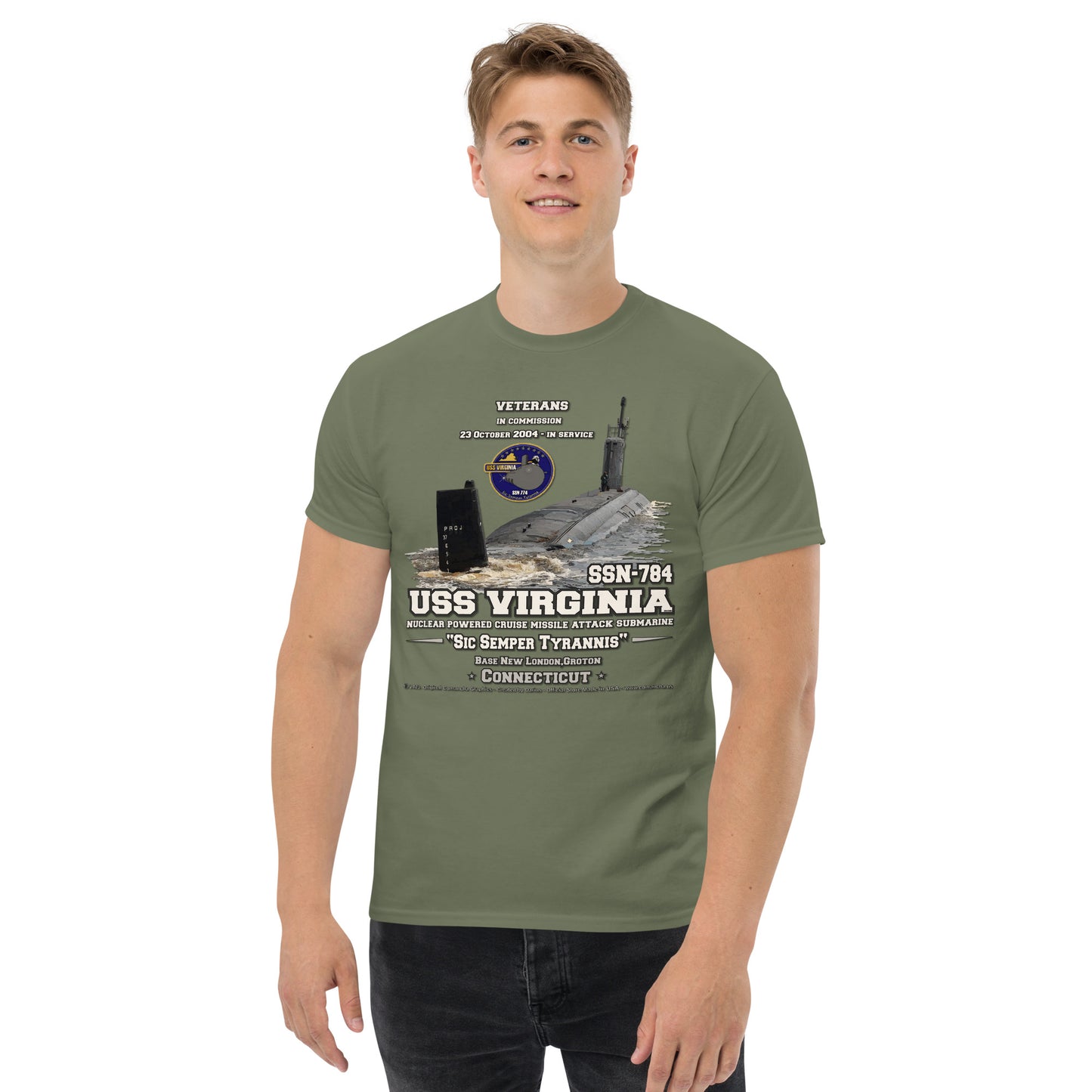 USS VIRGINIA SSN-784 Submarine T-shirt