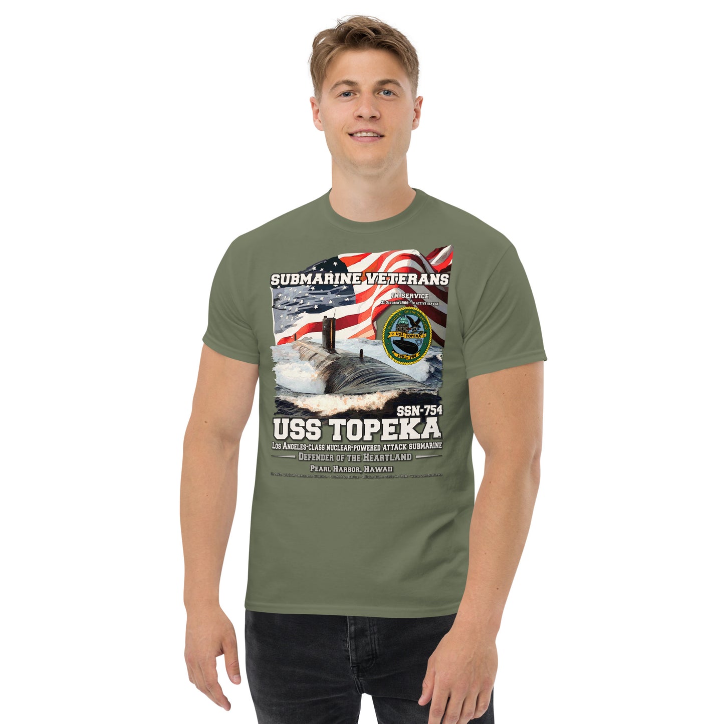 USS TOPEKA SSN-754 Attack Submarine T-shirt