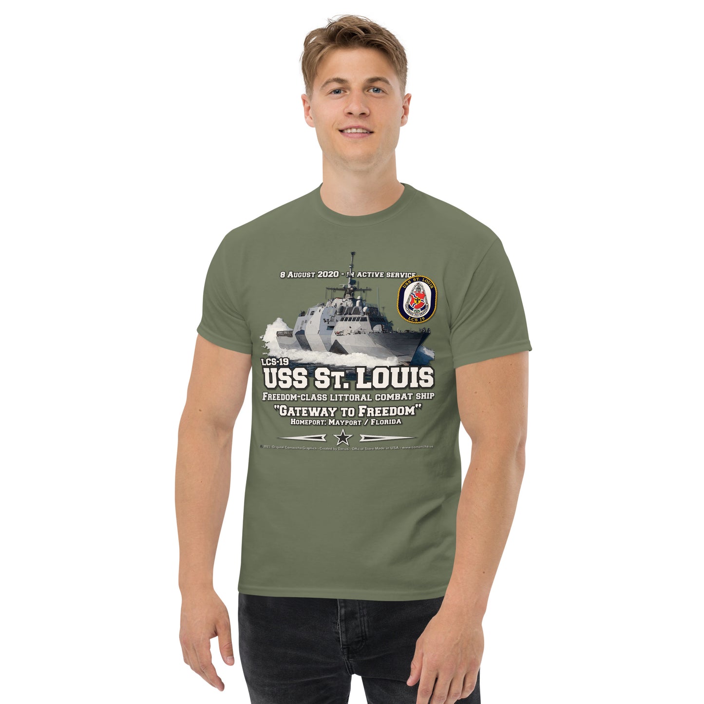 USS ST. LOUIS LCS-19 Littoral Combat Ship t-shirt