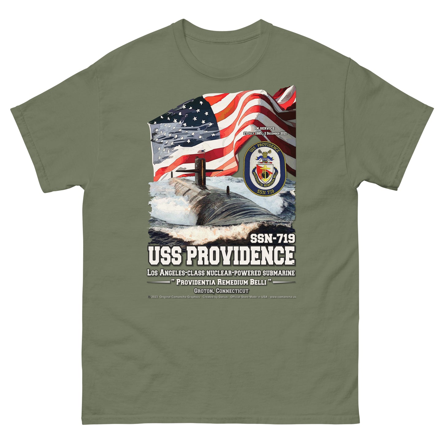 USS PROVIDENCE SSN-719 Submarine T-Shirt