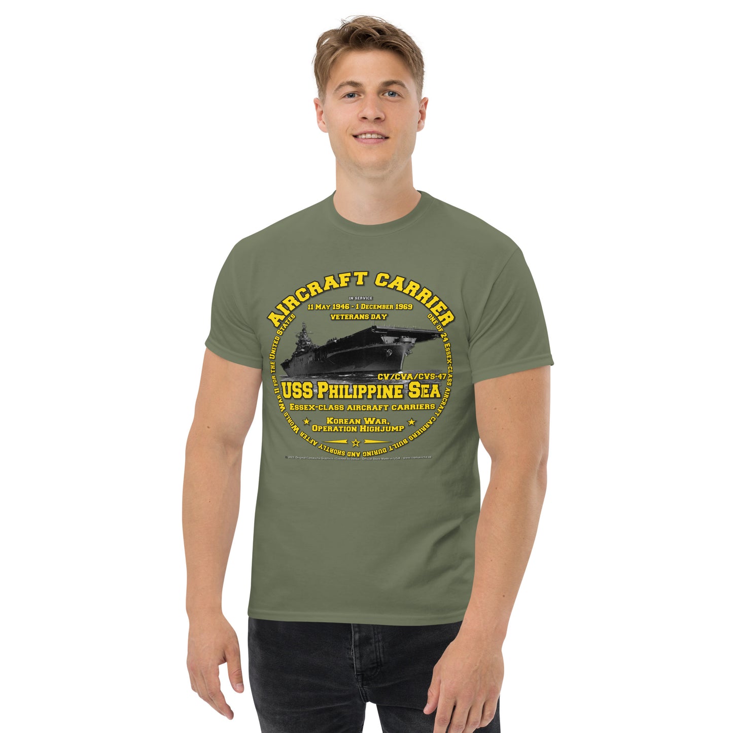 USS PHILIPPINE SEA CV-47 Aircraft Carrier T-Shirt