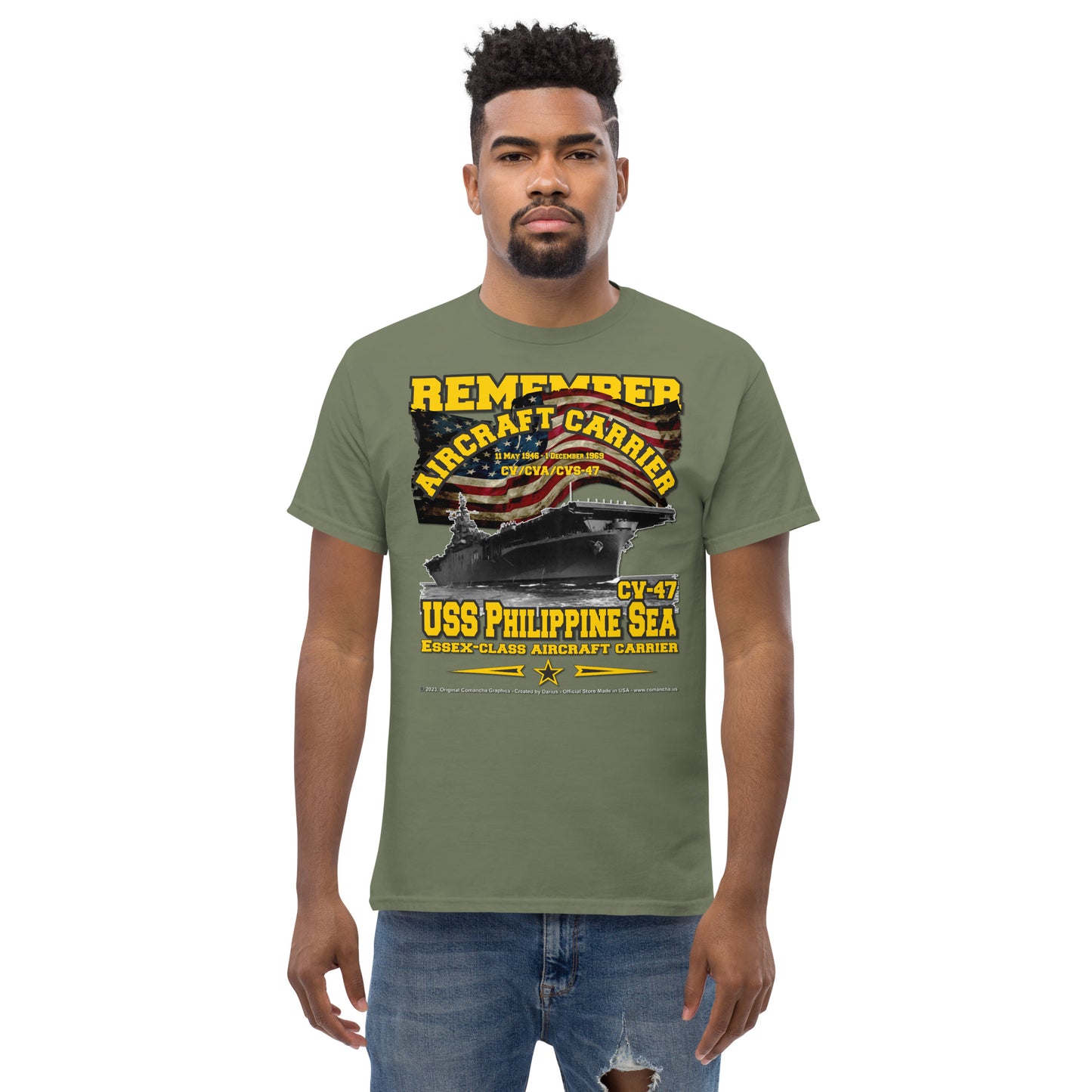 USS PHILIPPINE SEA CV-47 Aircraft Veterans Veterans Classic T-Shirt,