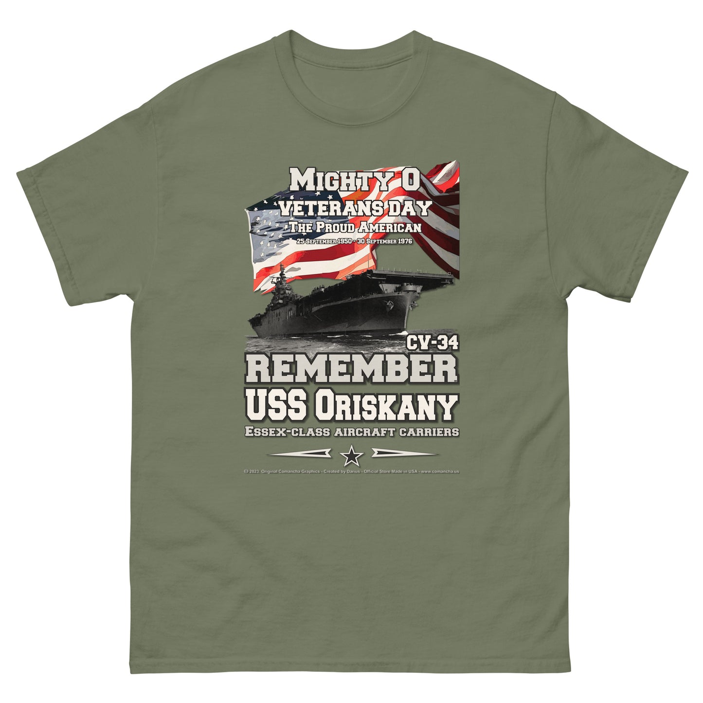 USS ORISKANY CV-34 Aircraft Carrier T-Shirt