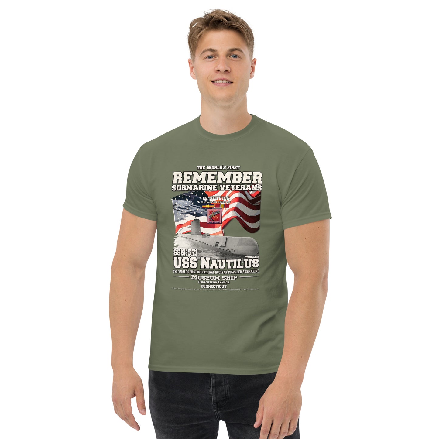 USS NAUTILUS SSN-571 Submarine Veterans t-shirt, Comancha T-shirts