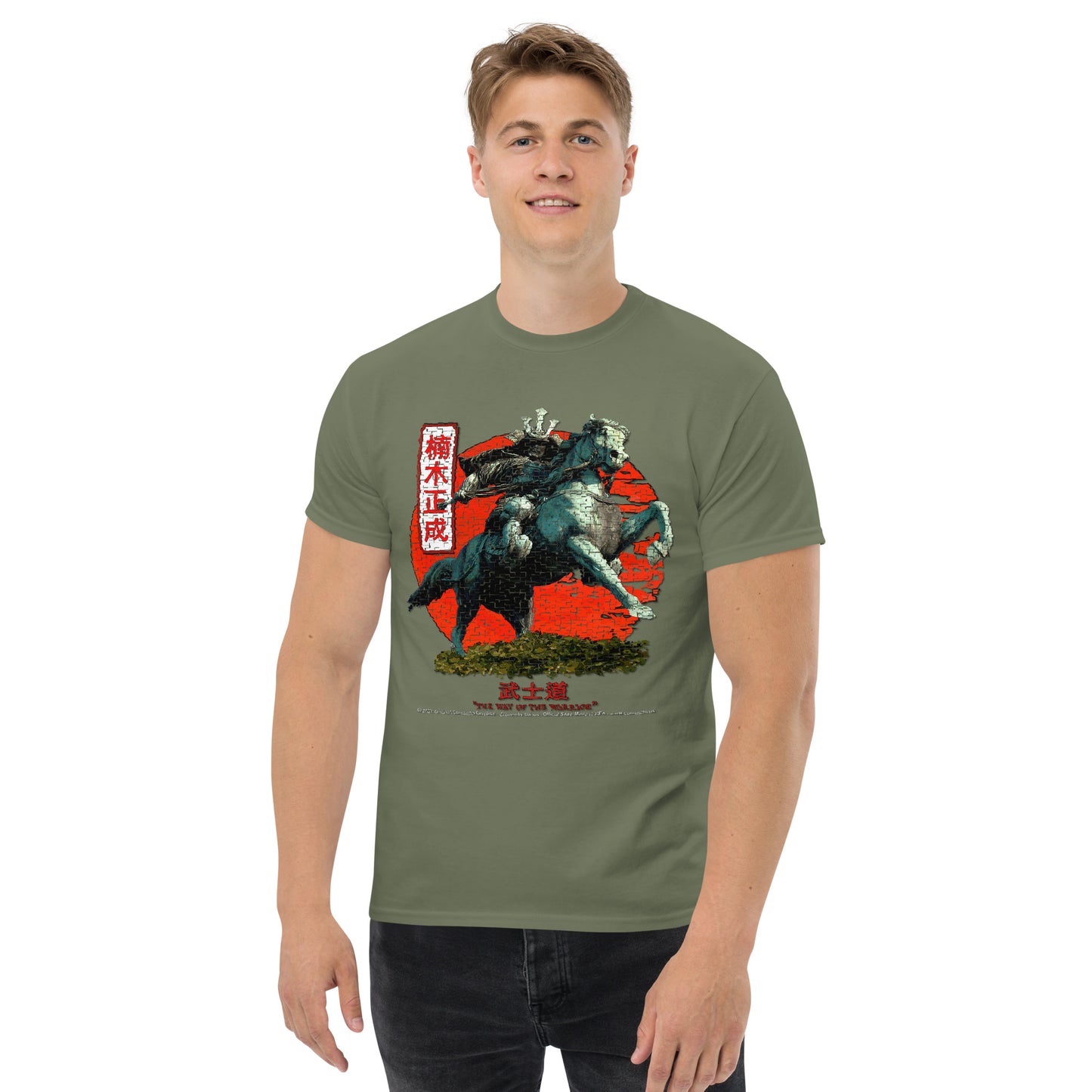Samurai Kusunoki Masahige T-shirt, Japanese Tradition T-Shirt, Comancha T-shirts,