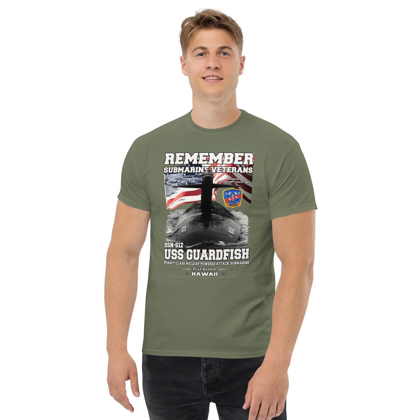 USS GUARDFISH SSN-612 Submarine T-shirt