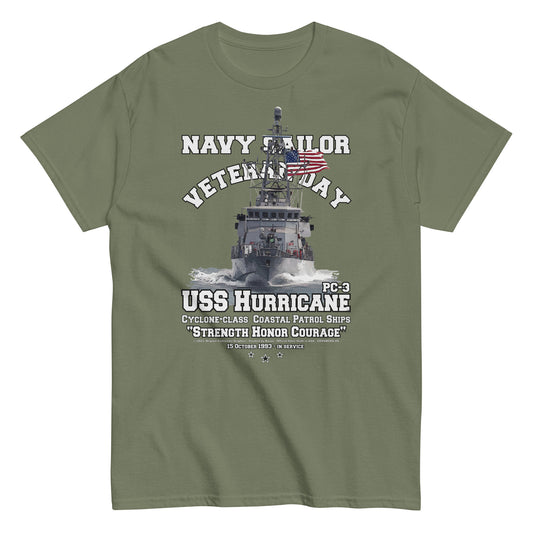 USS HURRICANE PC-3 t-shirt, USS HURRICANE PC-3 veterans tee, Patrol Ship Veterans tee,USS HURRICANE PC-3 Patrol Ship Veterans T-shirt, US Patrol Ship Tees, Comancha T-shirt,