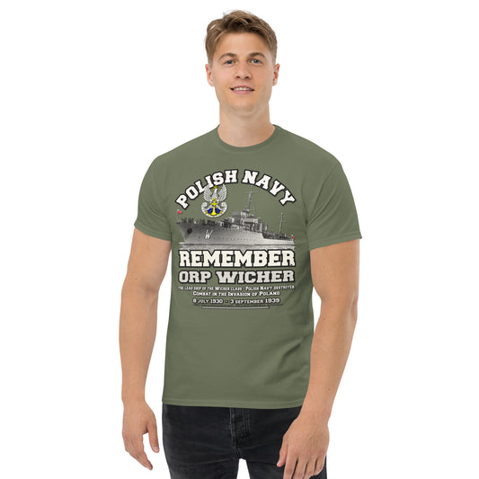 ORP WICHER tee,Polska Marynarka Wojenna t-shirt, ORP WICHER Polish Navy t-shirt, Comancha Graphics tee,