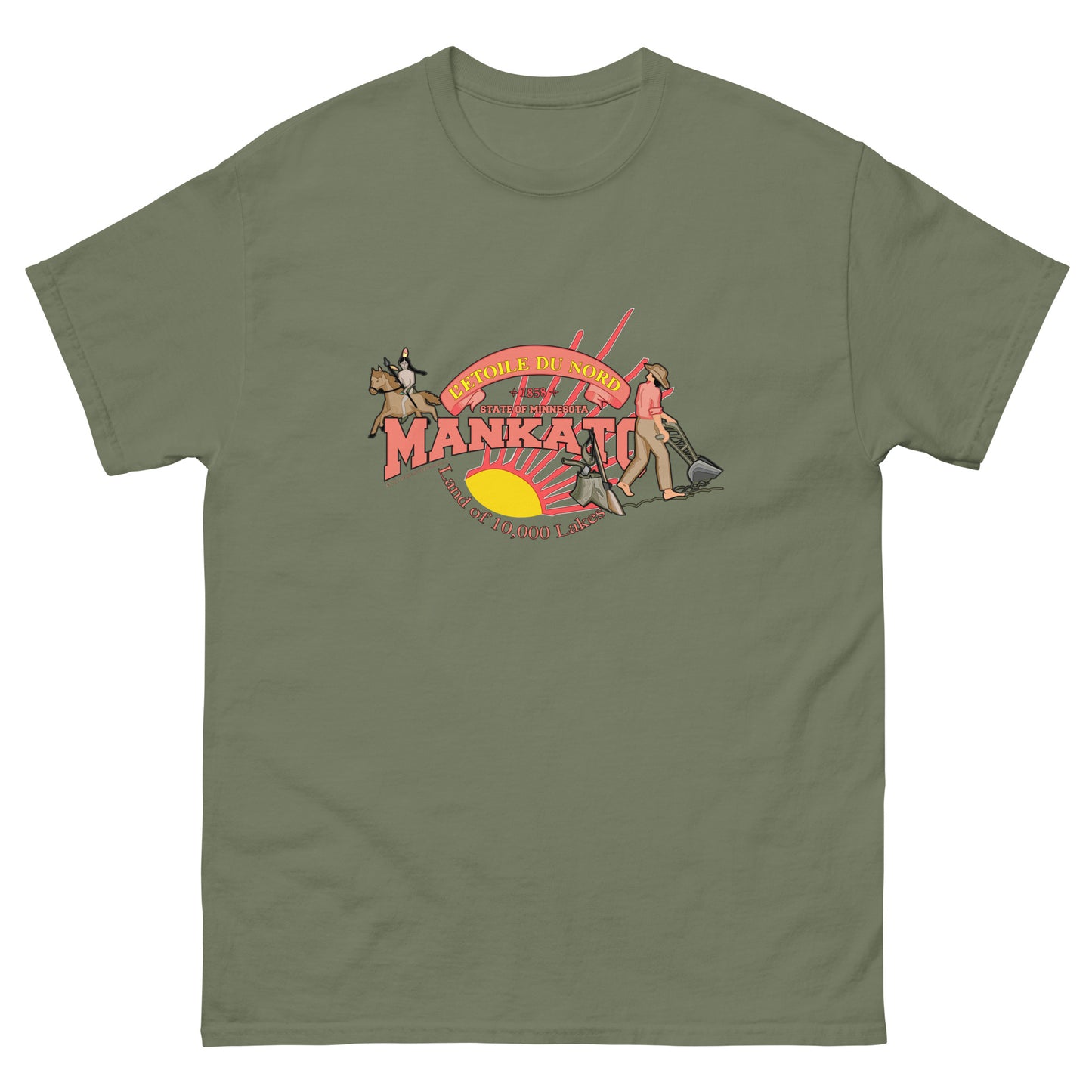 Mankato t-shirt,Minnesota T-shirt, Comancha Graphics,