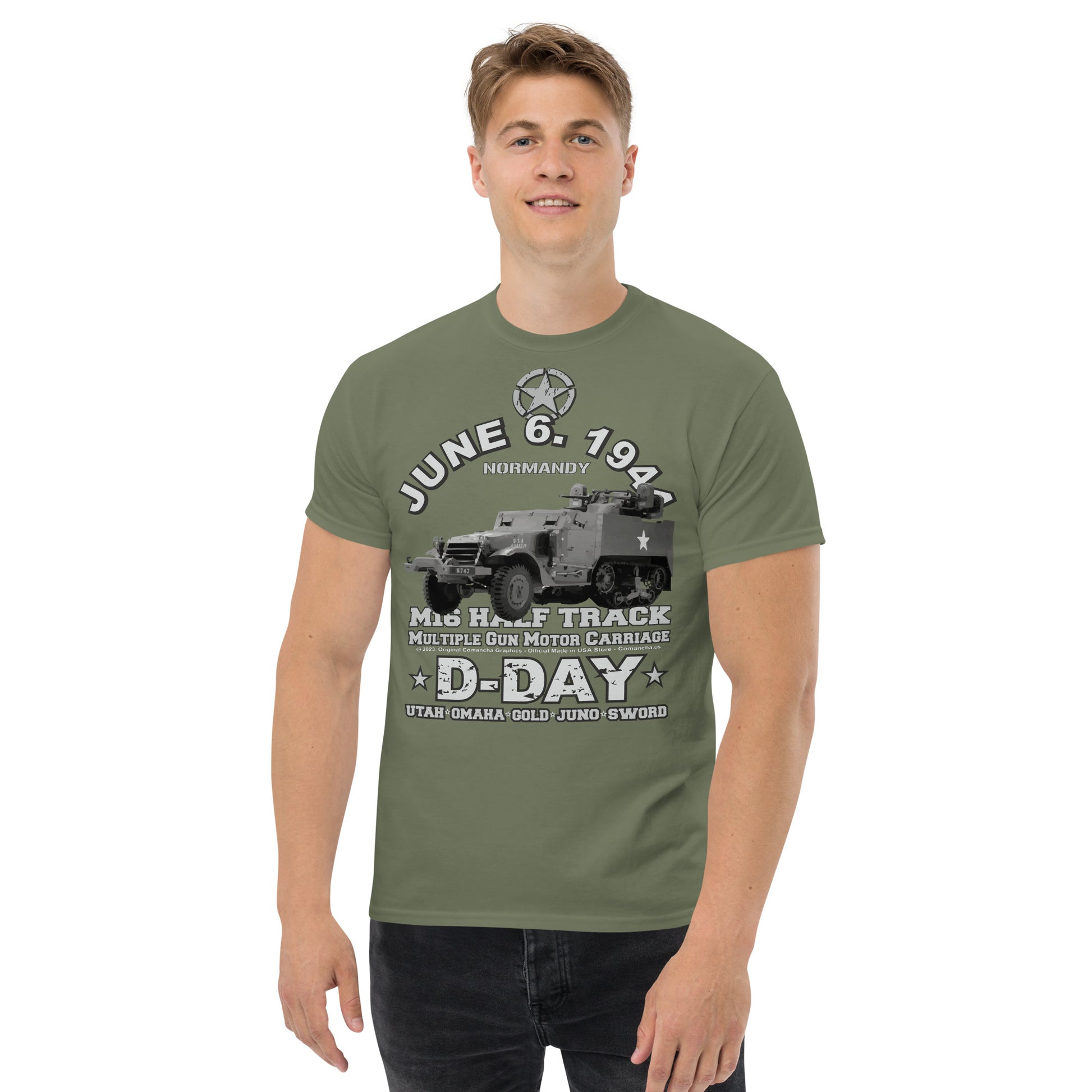 M16 Half Track D-Day Veterans classic tee