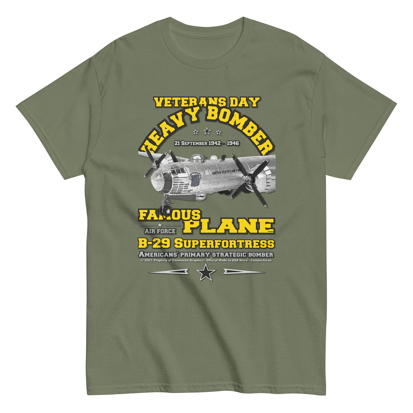 B-29 Superfortress T-Shirt,B-29 bomber t-shirt,US air force t-shirt,comancha t-shirt,veterans day t-shirt,