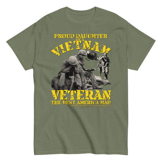 Proud Daughter of a Vietnam Veteran T-shirt, Vietnam veterans t-shirt, Vietnam war tee, us army veterans tee,Armay veterans t-shirt,comancha graphics,