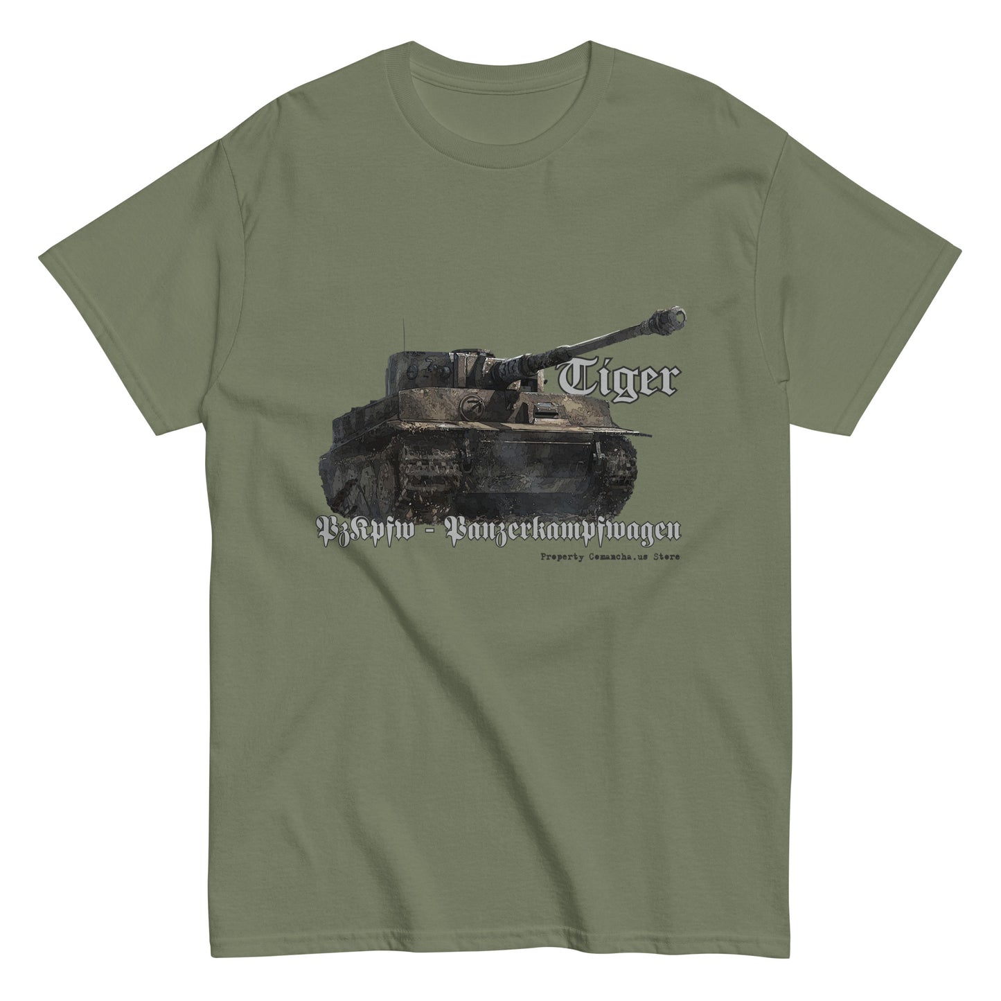 Tiger Tank T-shirt, German Tank tee, Comancha Graphics tees,