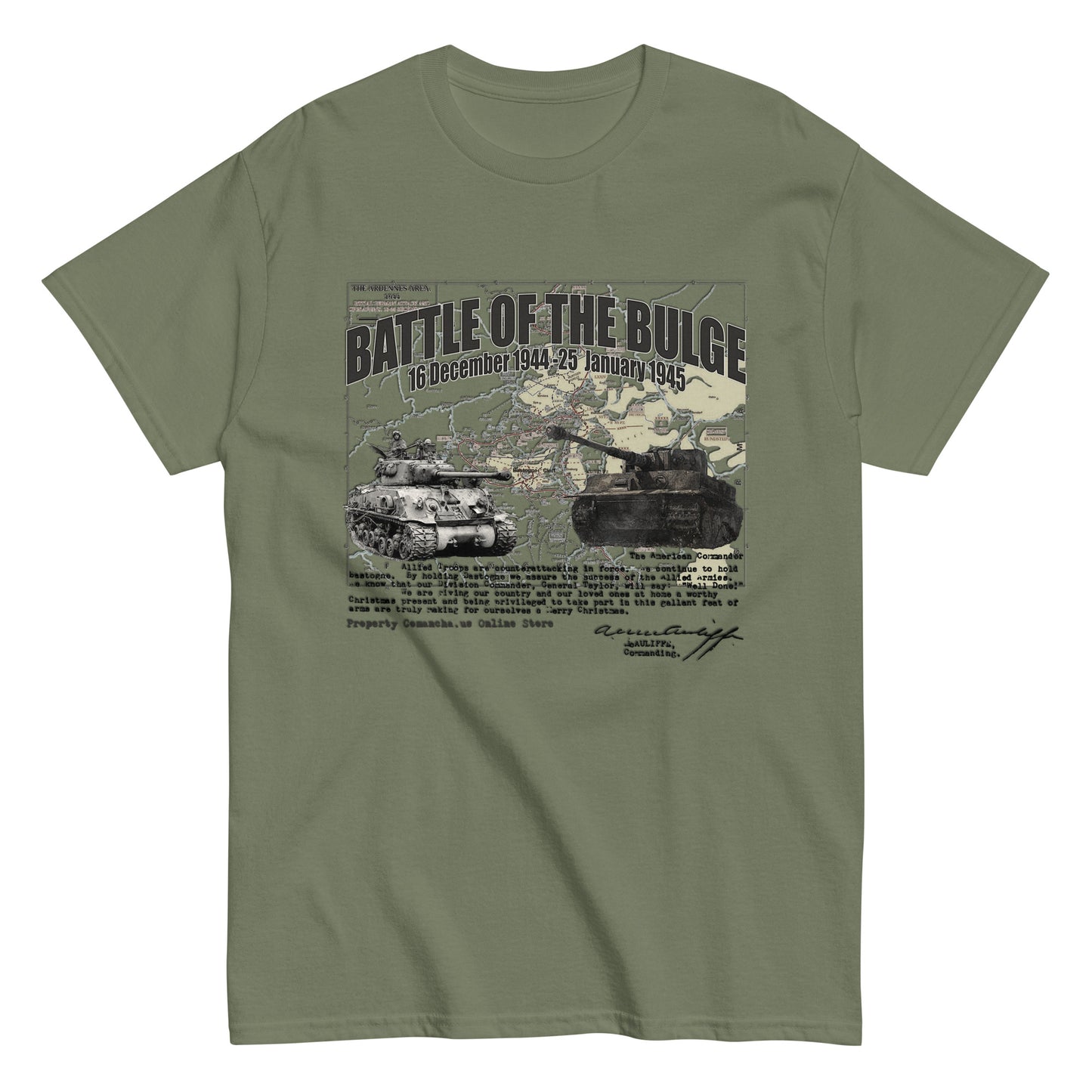 D-Day T-shirt, Battle of Bastogne tee, Comancha D-Day t-shirt,