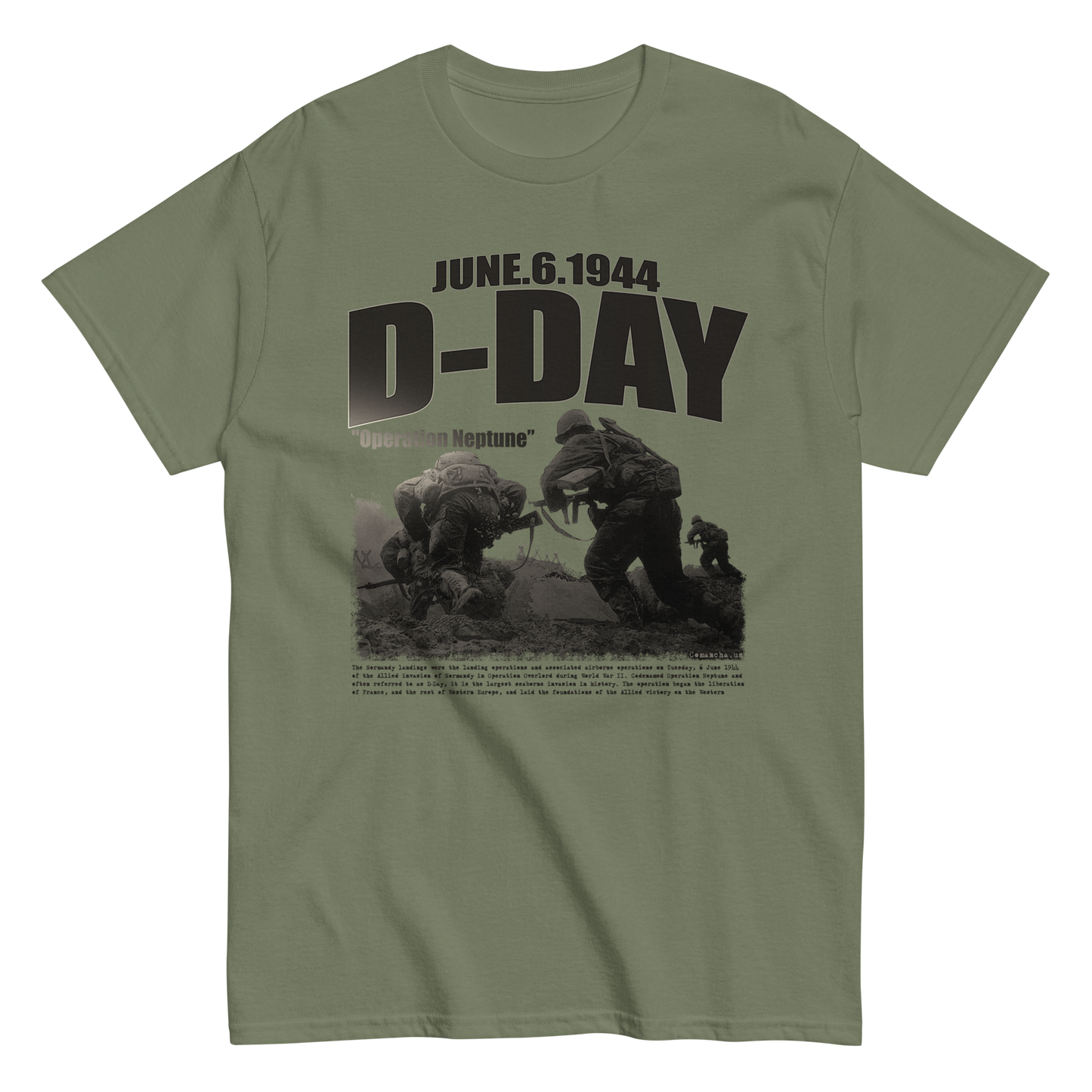 D-DAY T-shirt, Operation Neptun Tee, Comancha Graphics Tee,