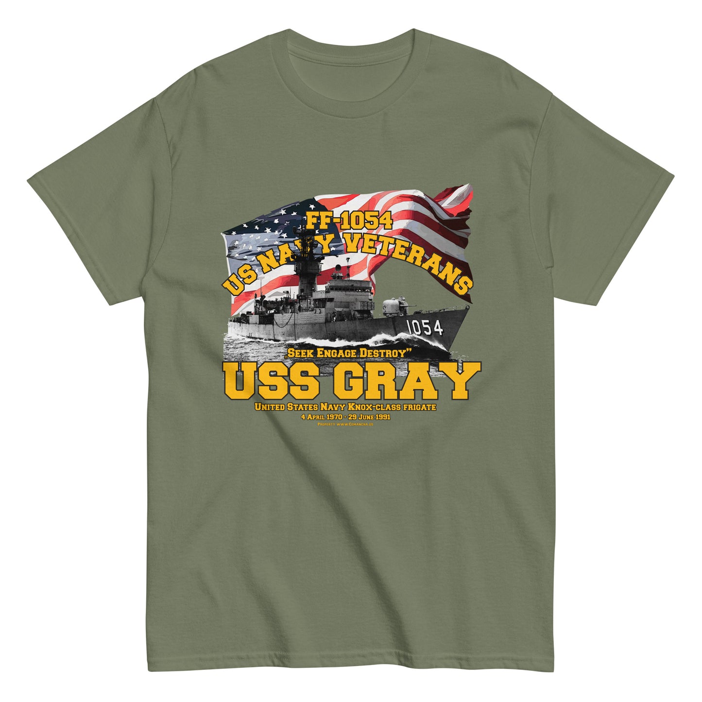 USS GRAY FF-1054 Frigate T-shirt