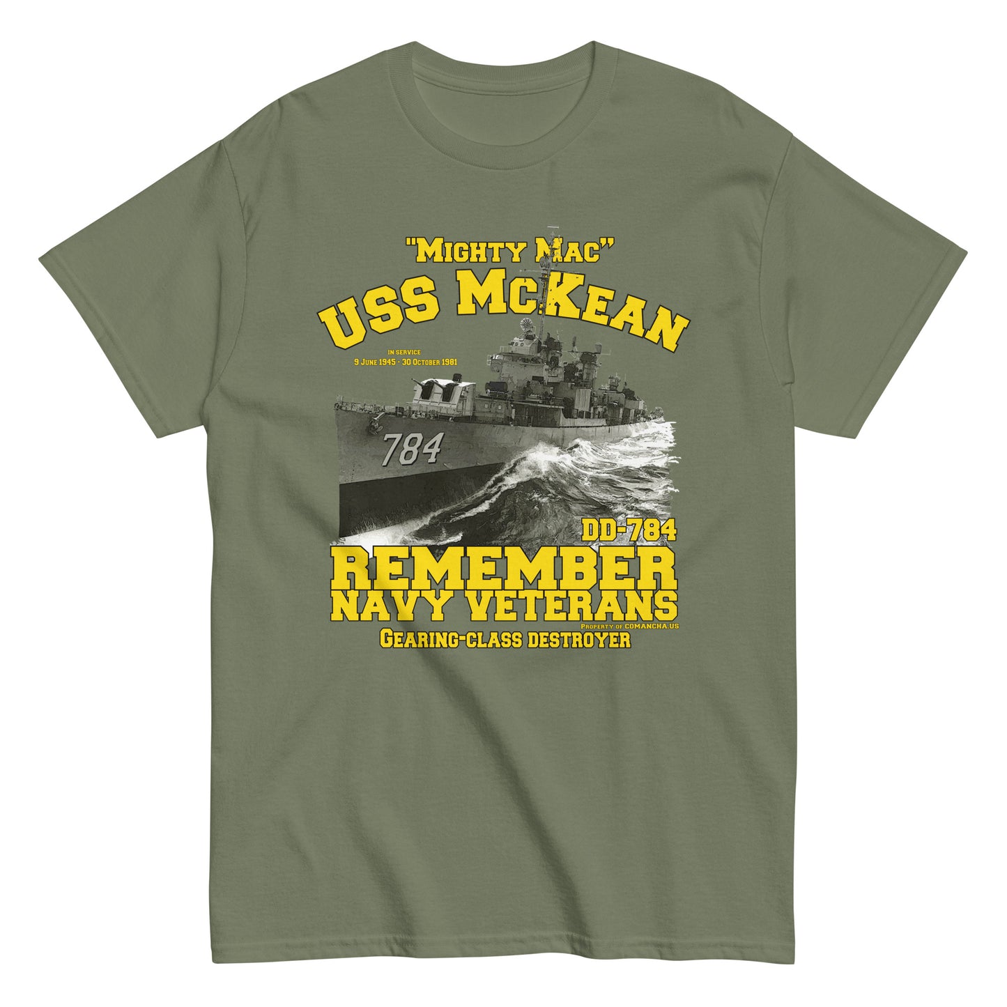 USS McKean DD-784 Destroyer T-shirt