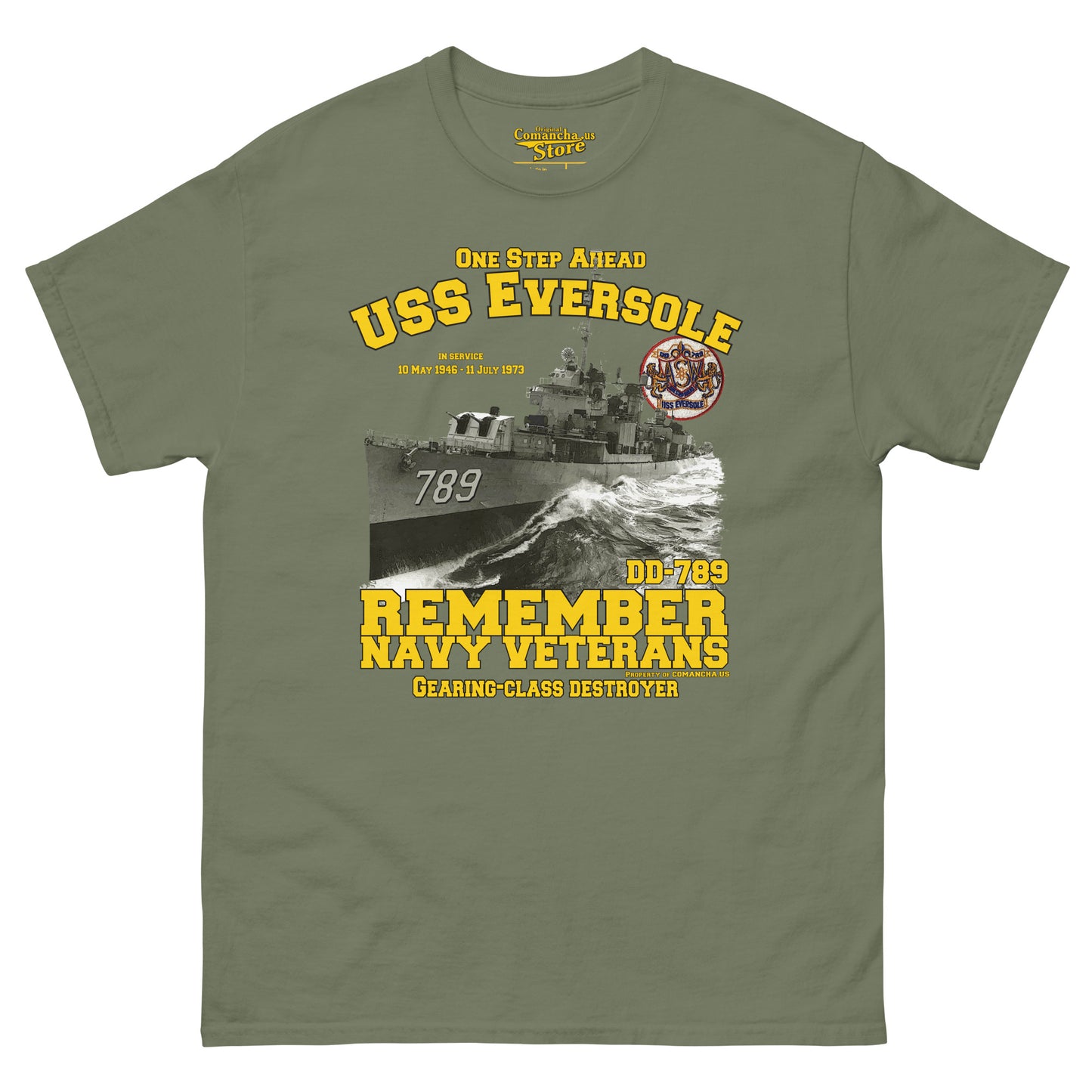 USS Eversole DD-789 Destroyer Veterans T-shirt