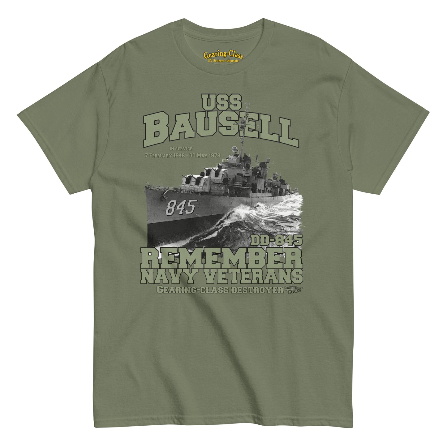 USS Bausell DD-845 Shipmates t-shirt
