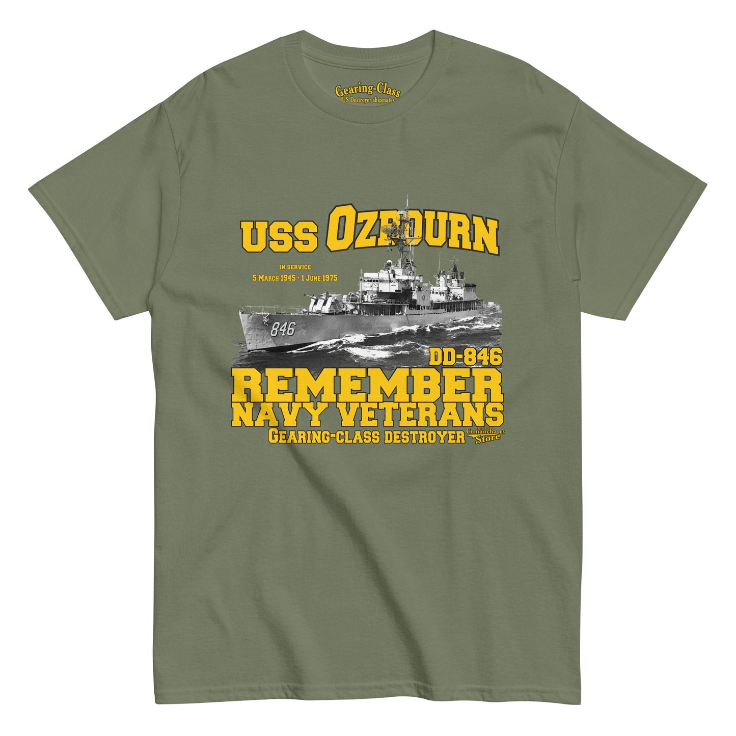 USS Ozbourn DD-846 Shipmates t-shirt