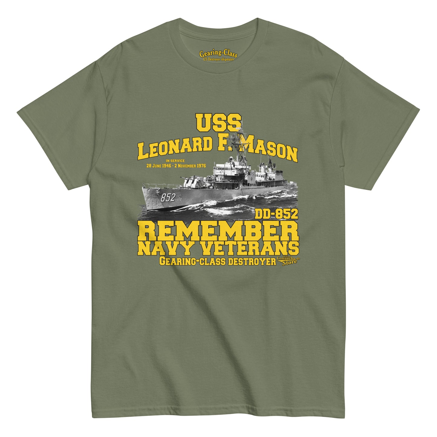 USS Leonard F. Mason DD-852 Destroyer T-shirt