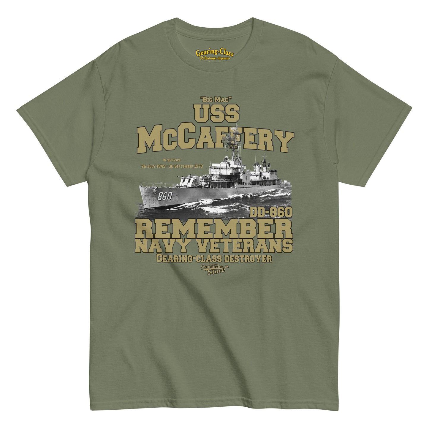 USS McCaffery DD-860 Destroyer T-shirt,