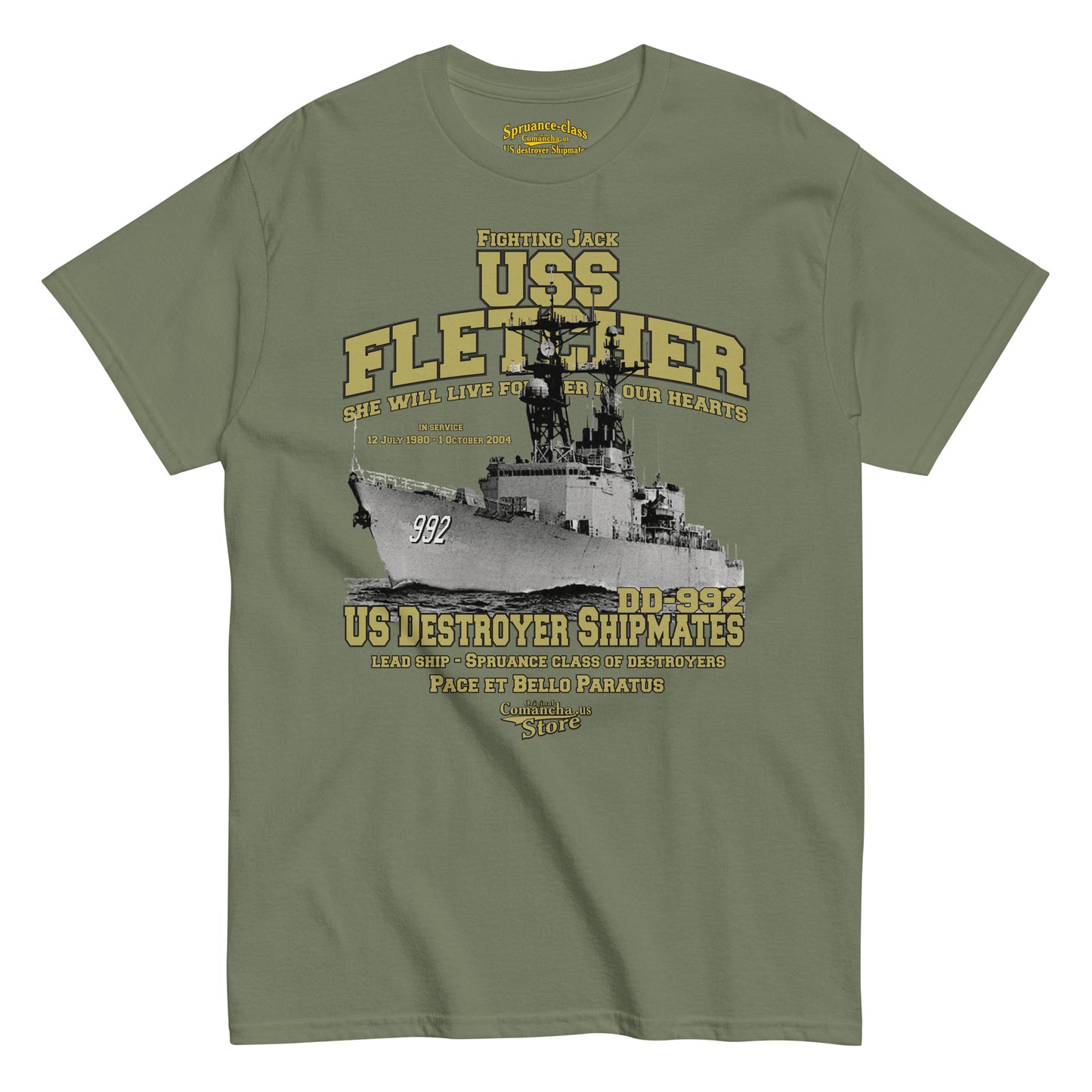 USS Fletcher DD-992 Shipmates t-shirt,