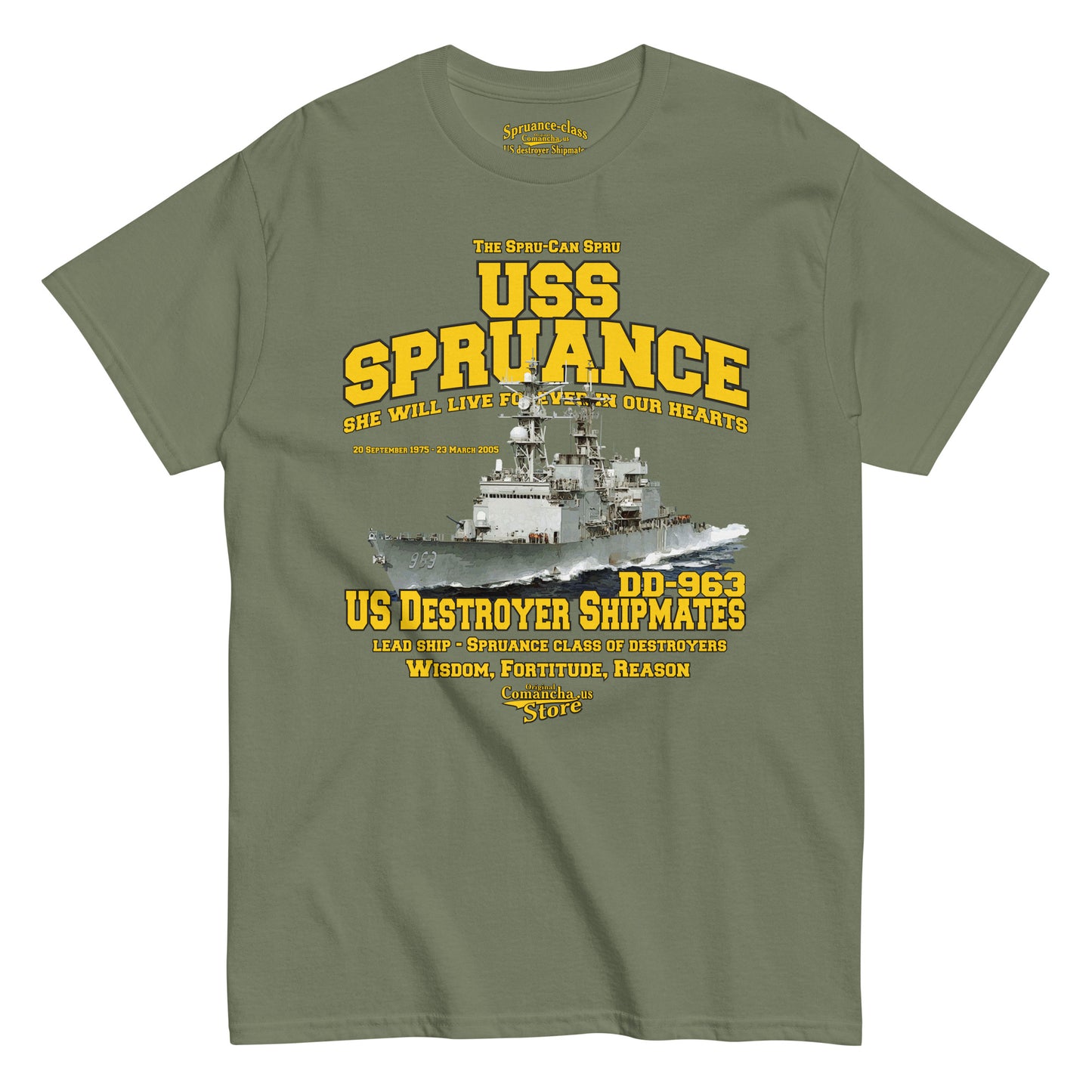 USS Spruance DD-963 T-shirt,