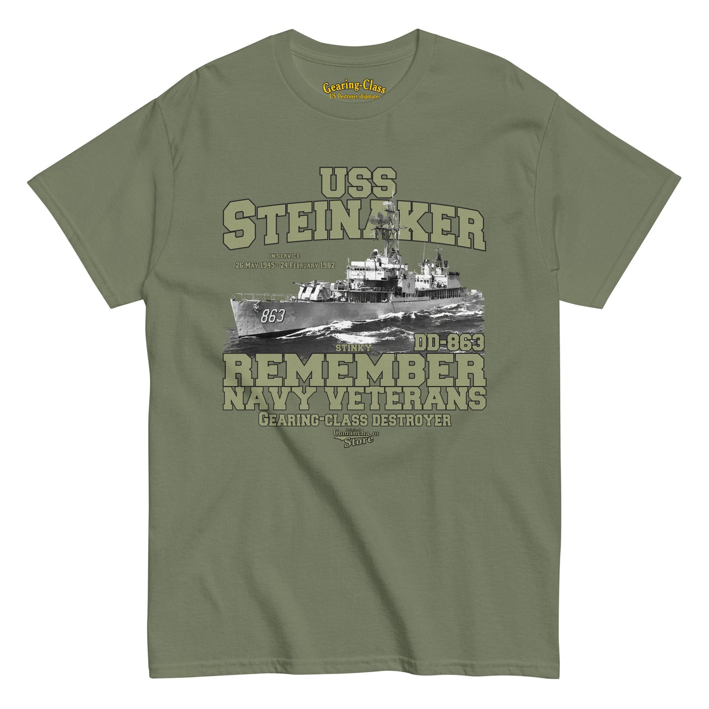 USS Steinaker DD-863 Destroyer tee
